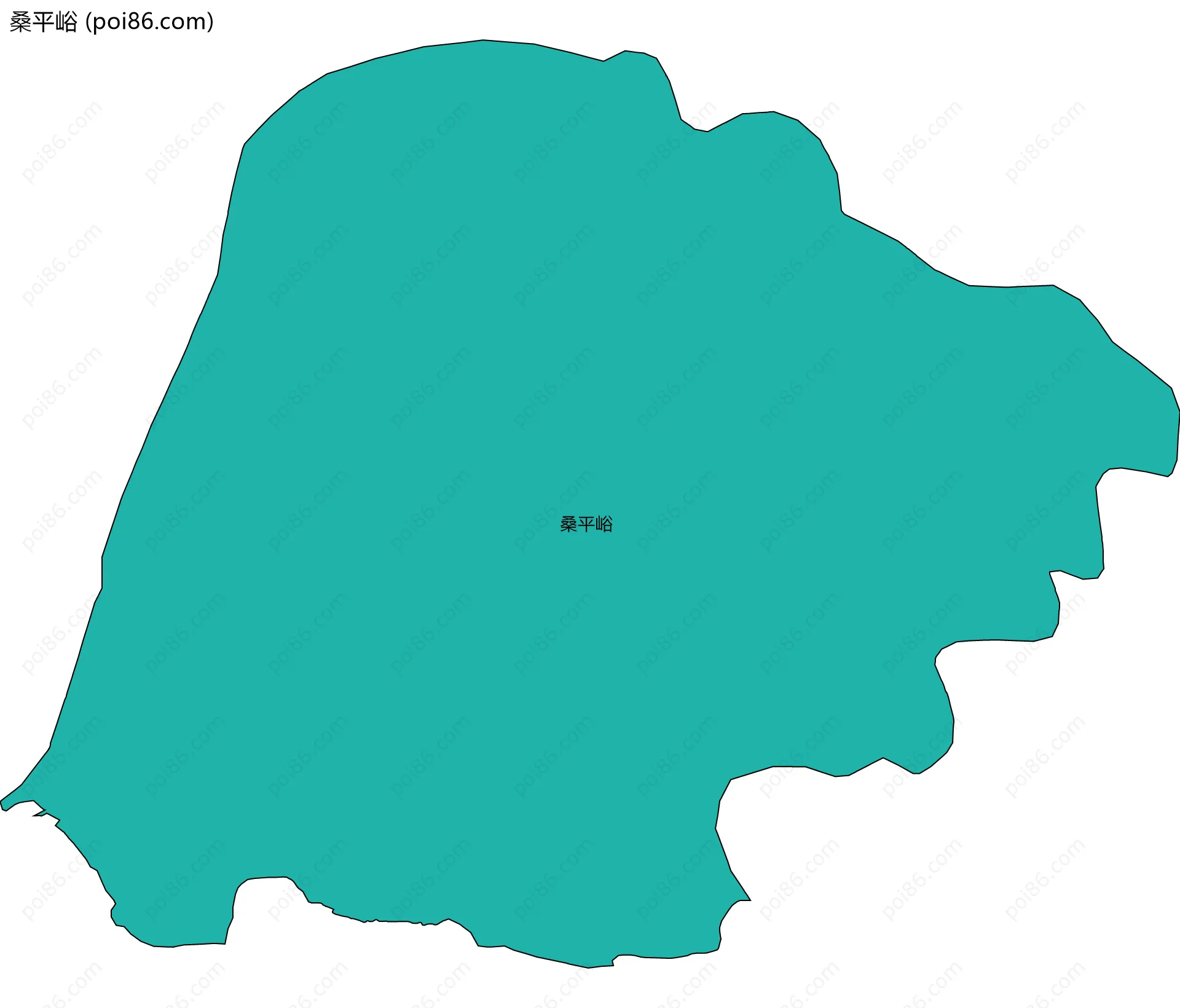 桑平峪边界地图