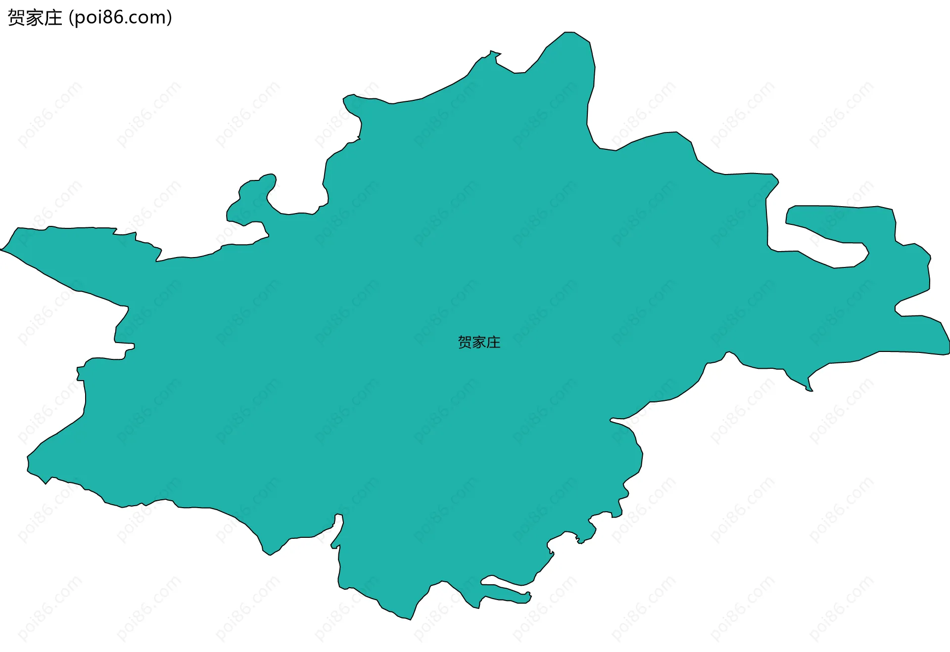 贺家庄边界地图