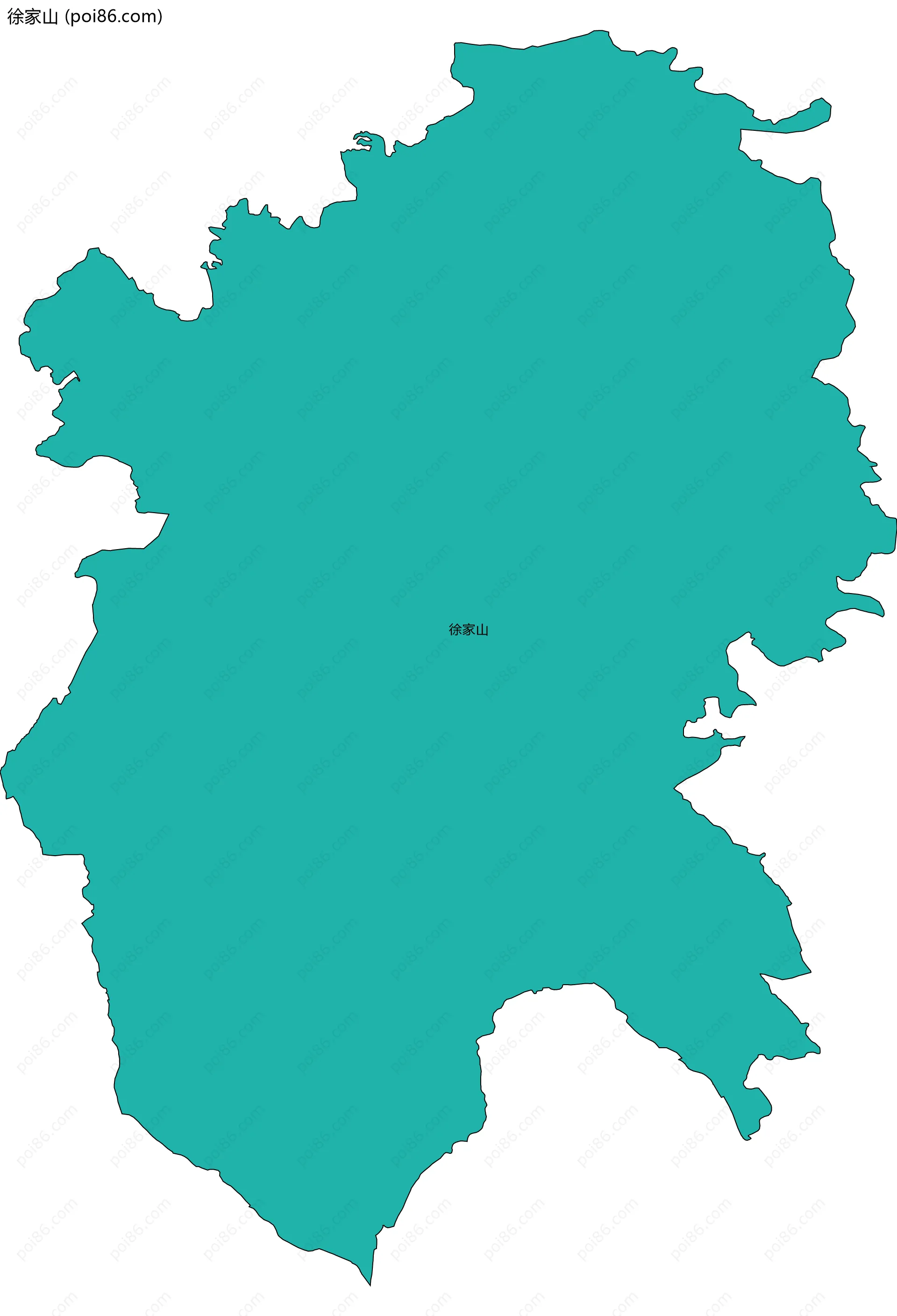 徐家山边界地图