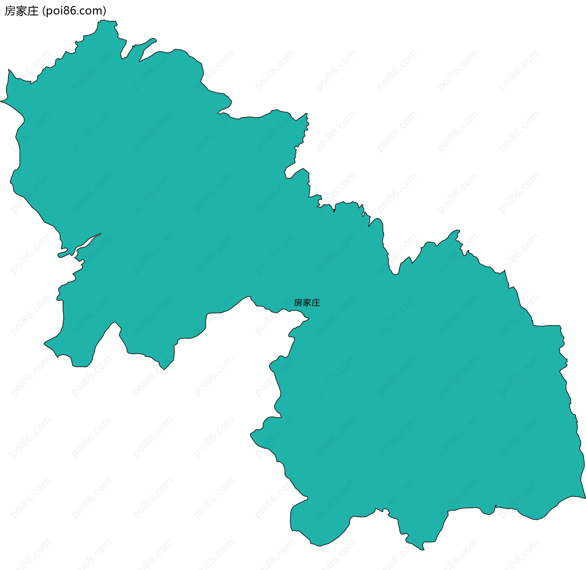 房家庄边界地图
