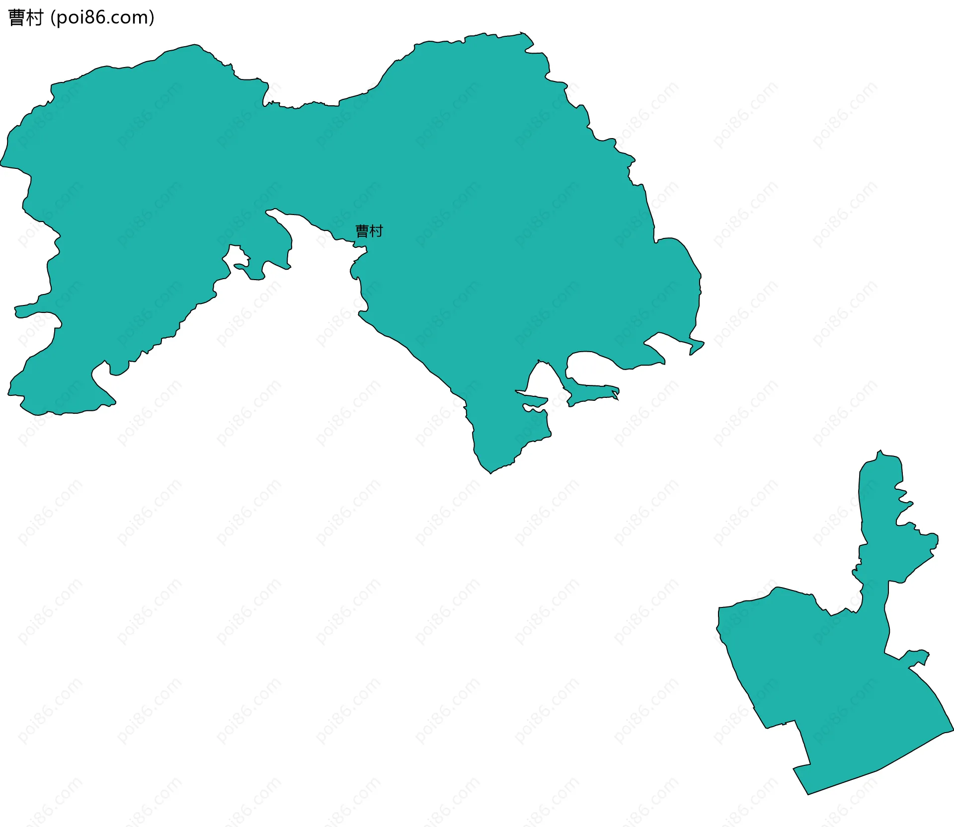 曹村边界地图