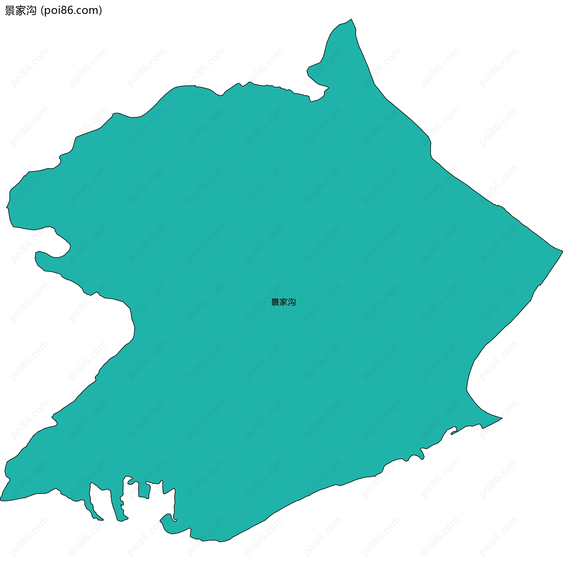 景家沟边界地图