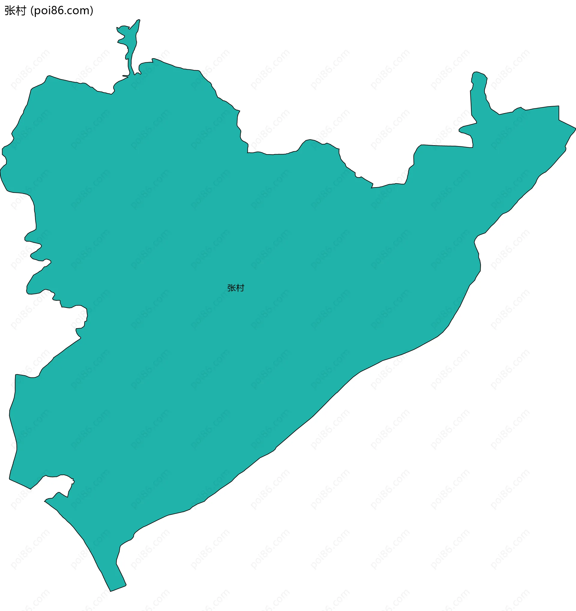 张村边界地图