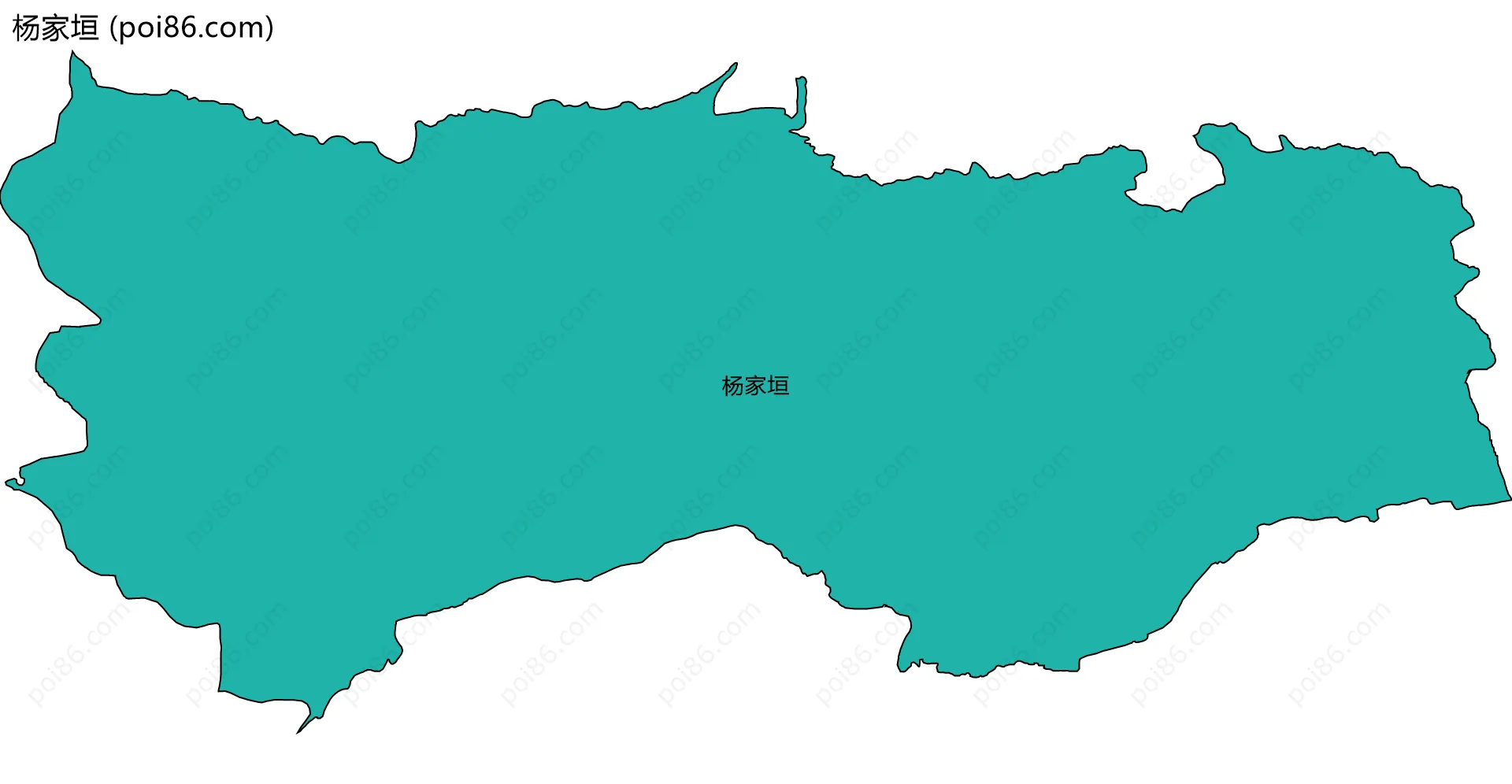 杨家垣边界地图