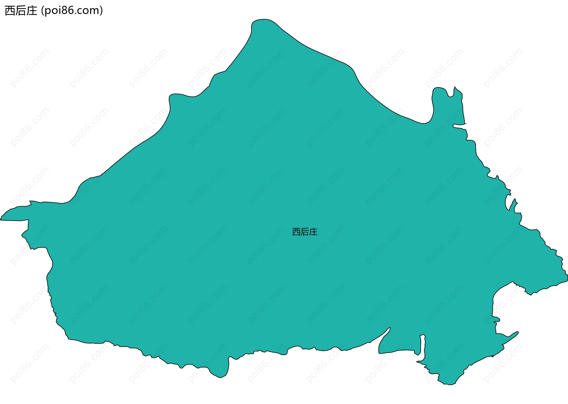 西后庄边界地图