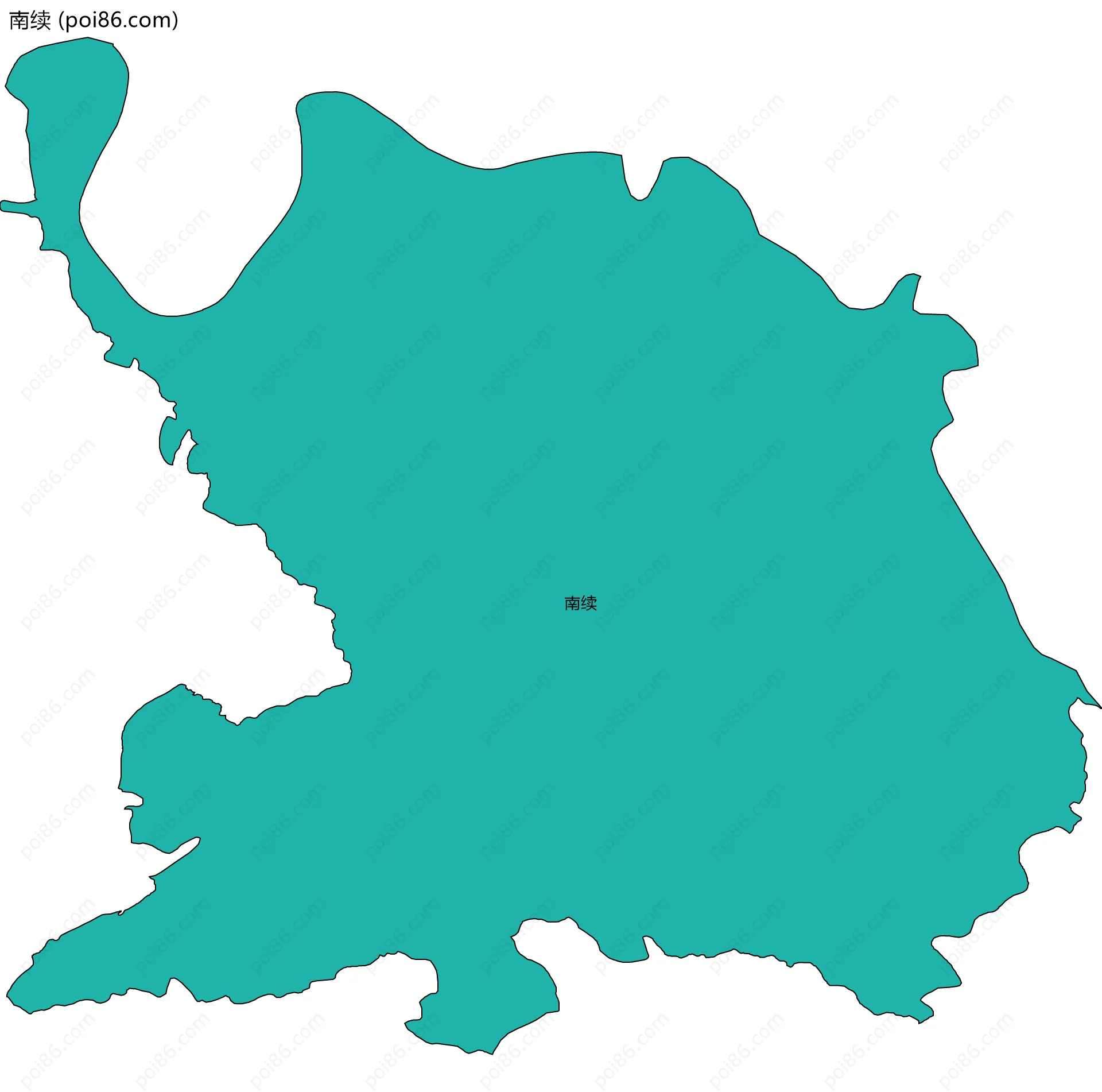 南续边界地图