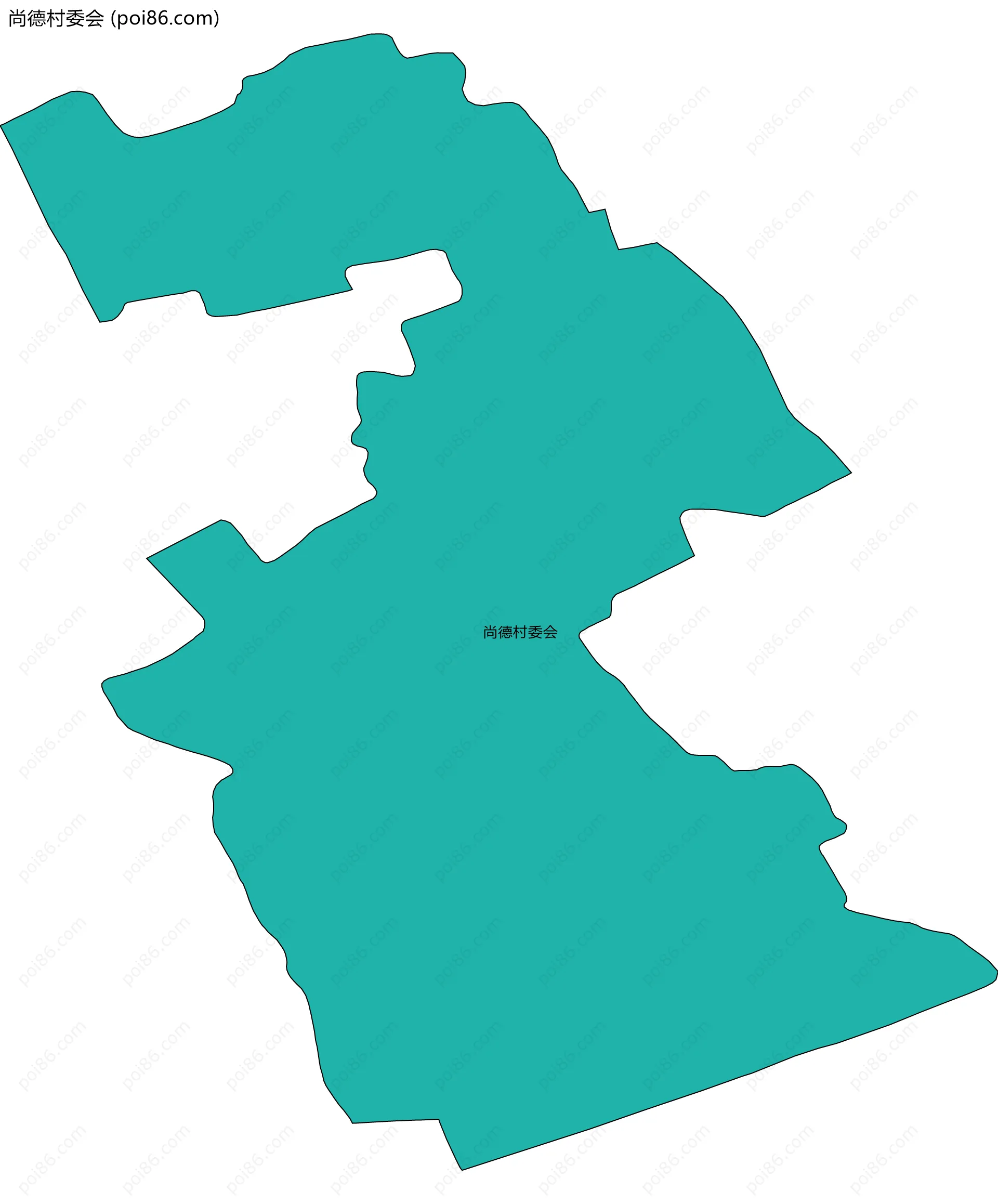 尚德村委会边界地图