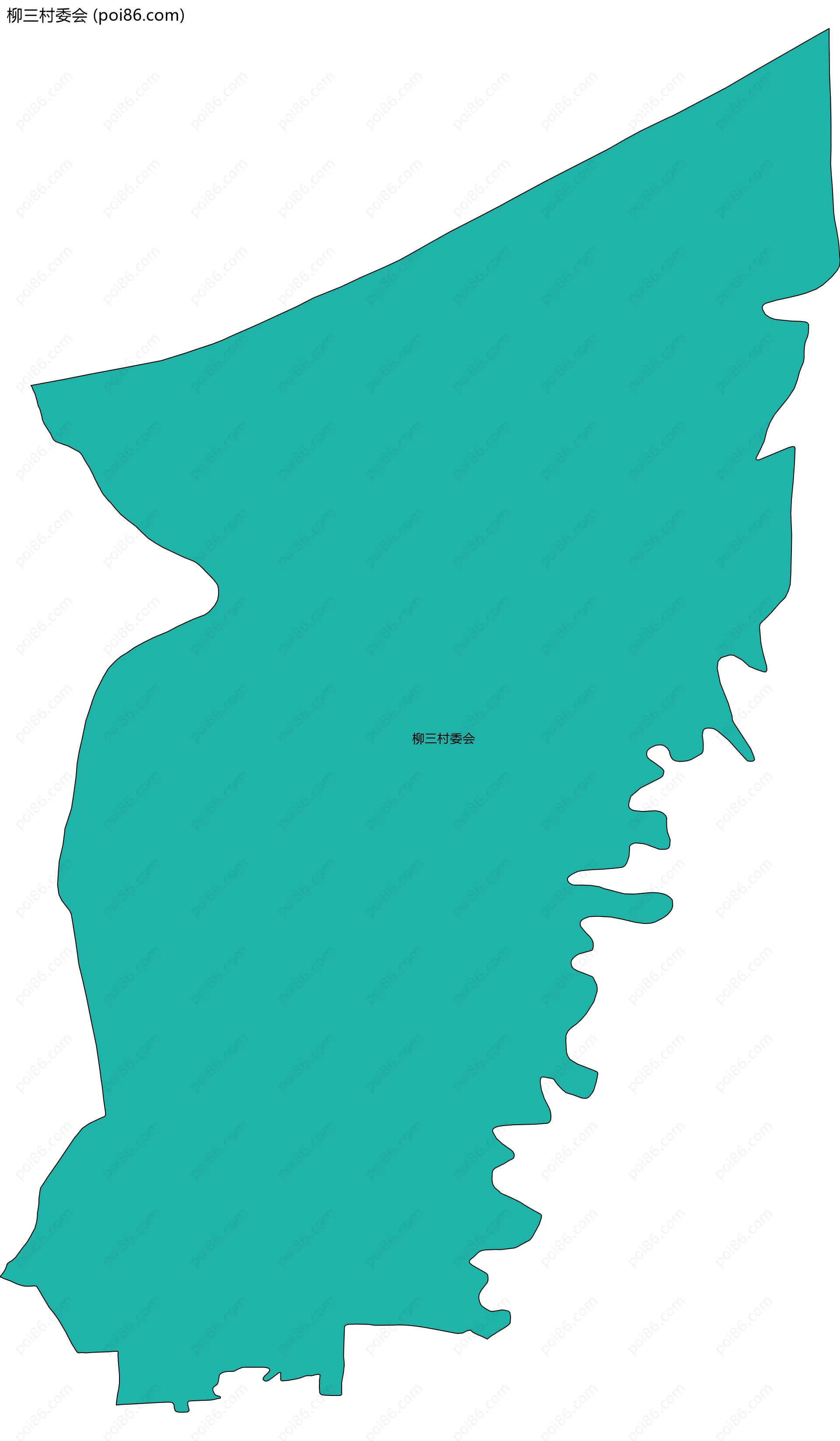 柳三村委会边界地图