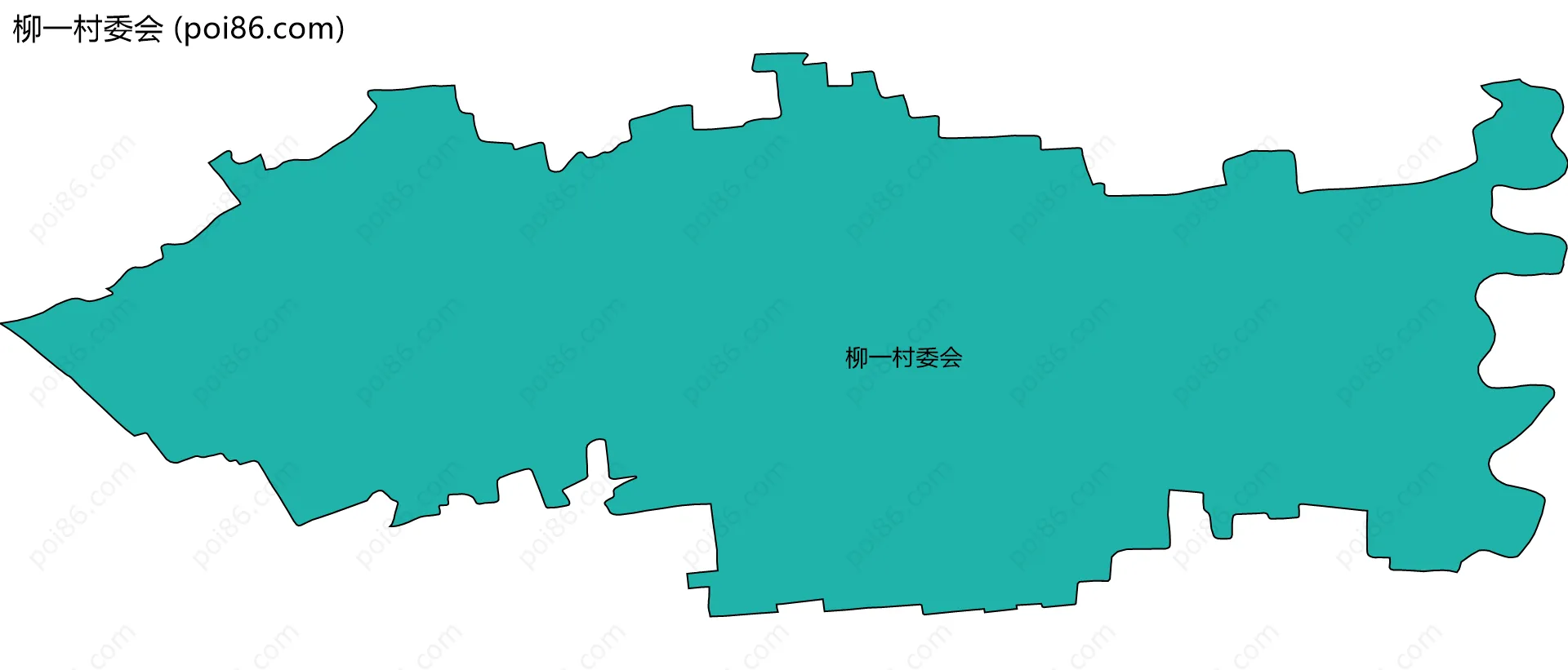 柳一村委会边界地图