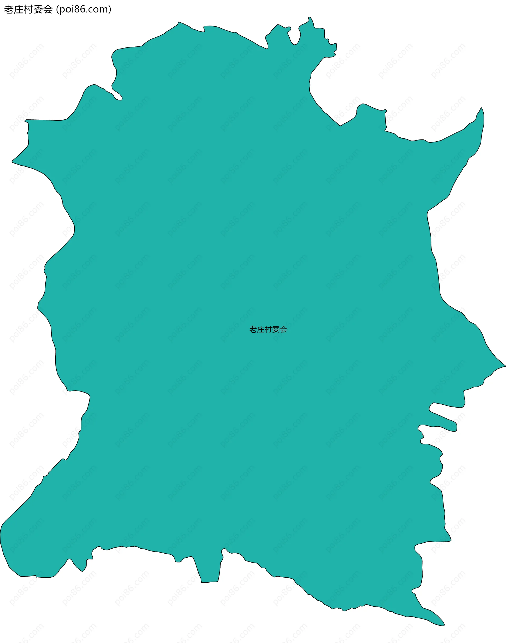 老庄村委会边界地图
