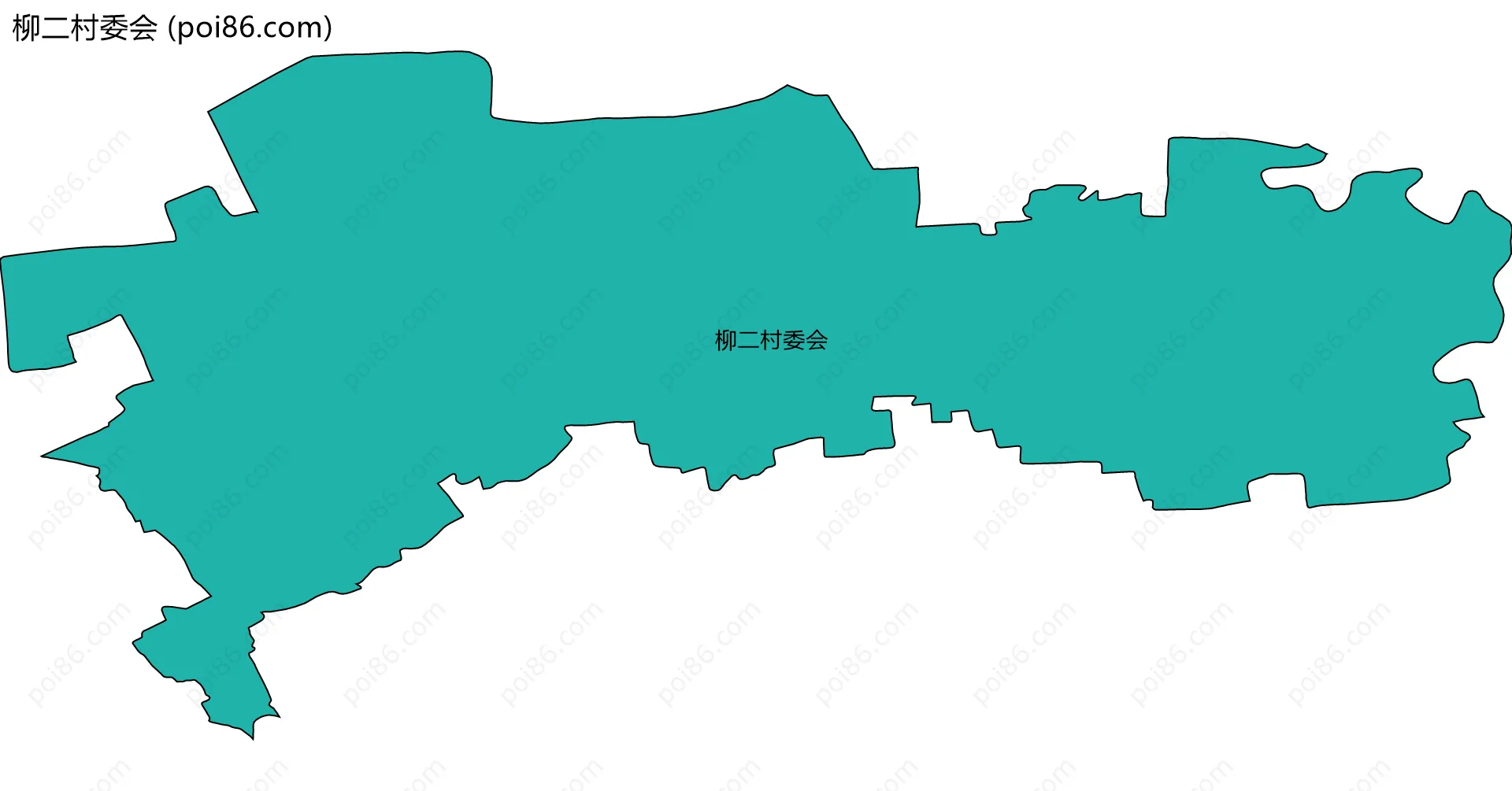 柳二村委会边界地图