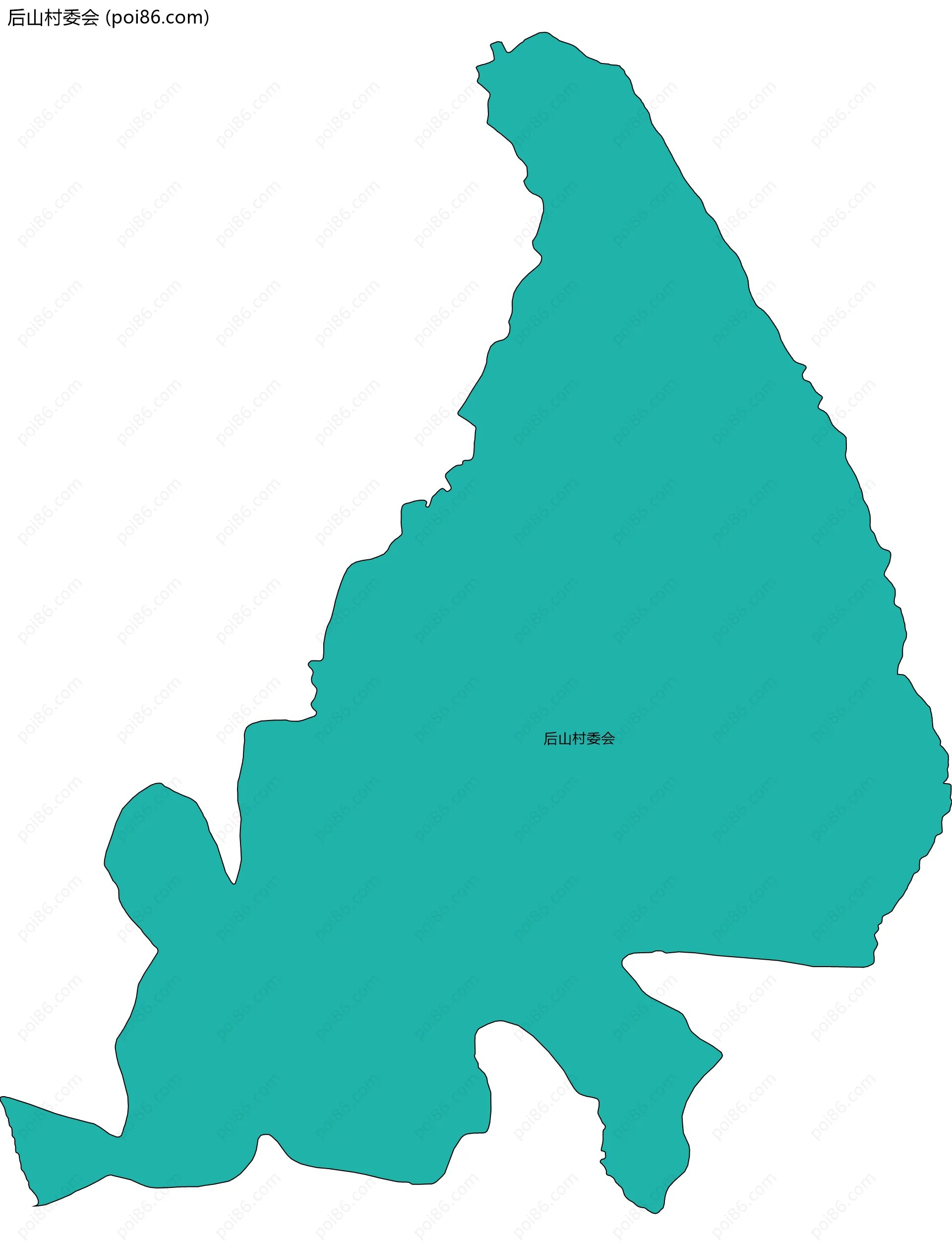 后山村委会边界地图
