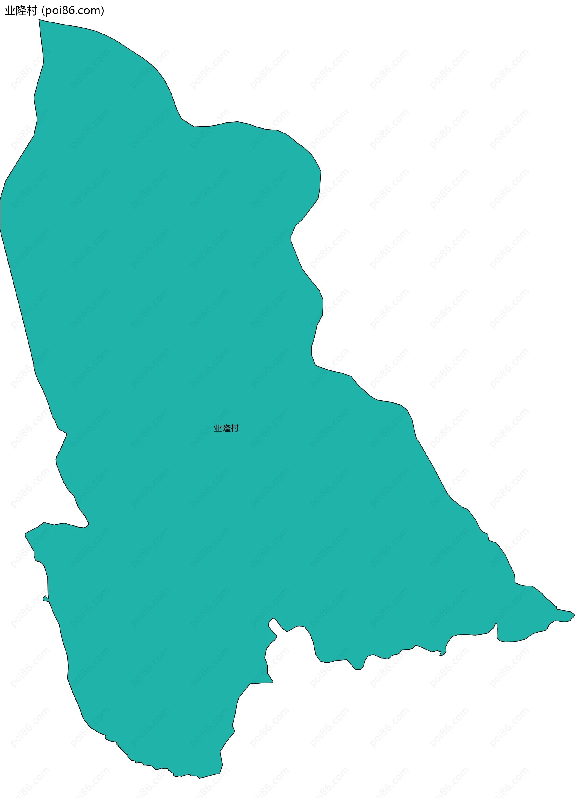 业隆村边界地图