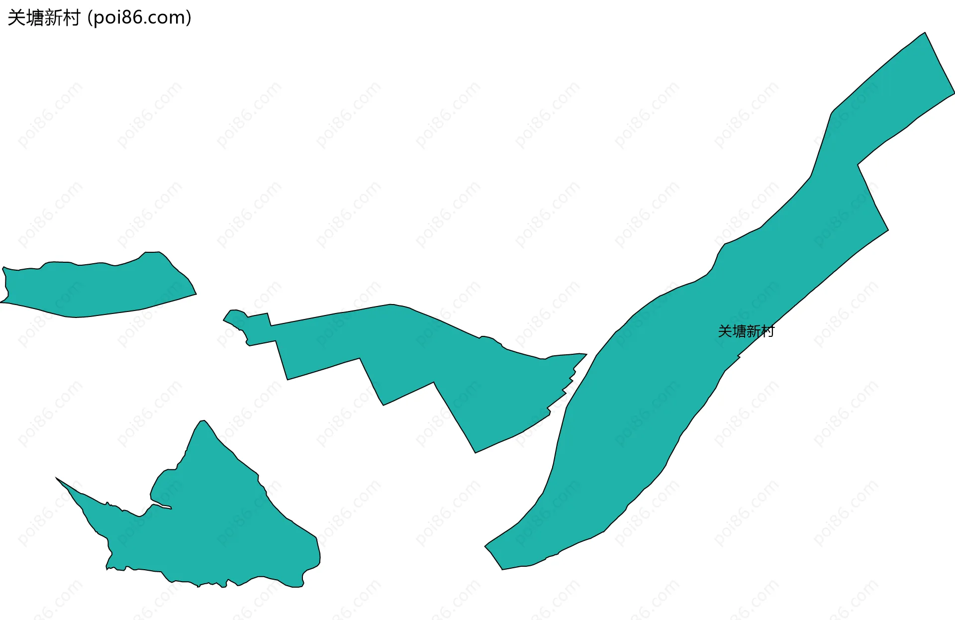 关塘新村边界地图