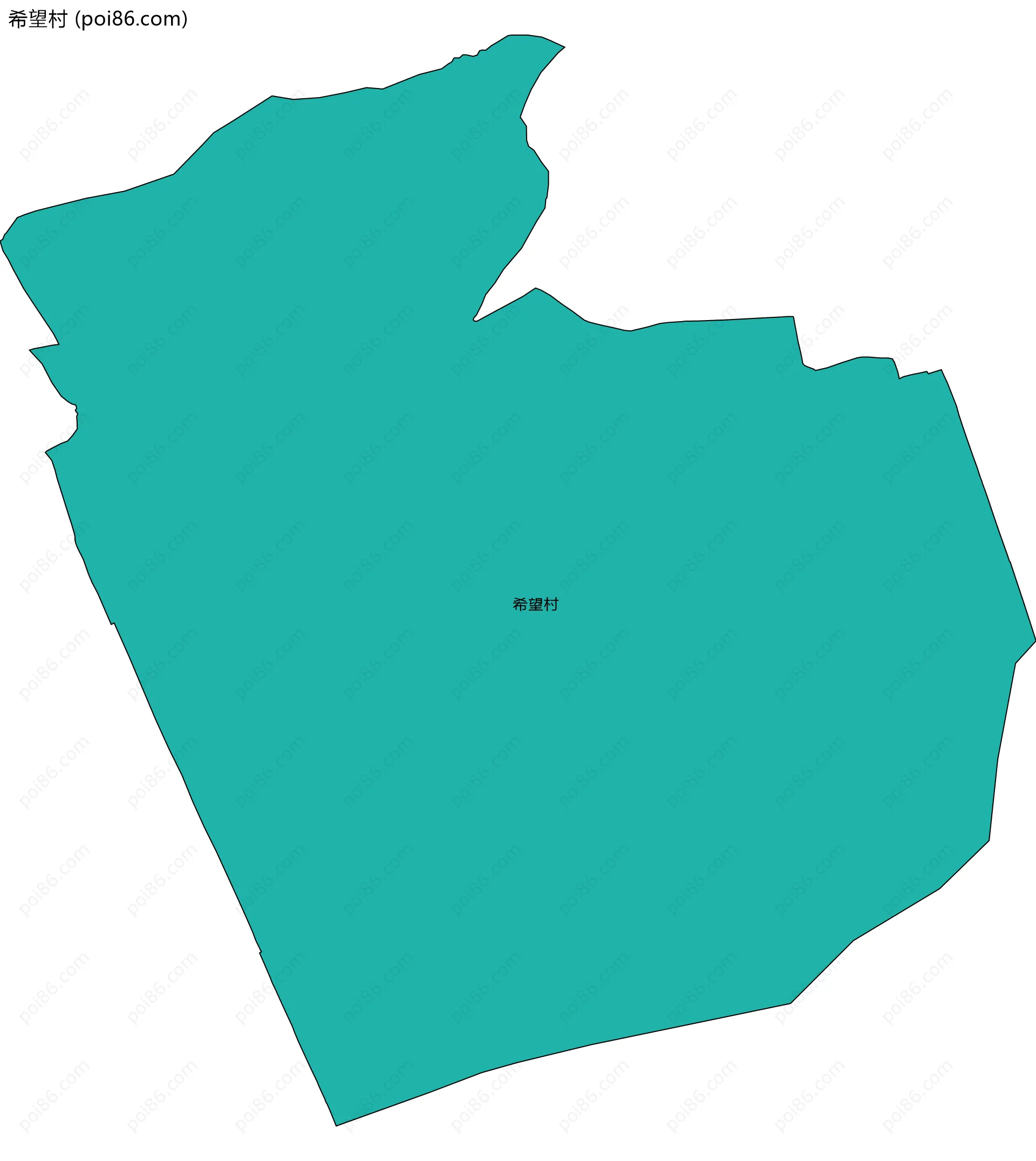希望村边界地图