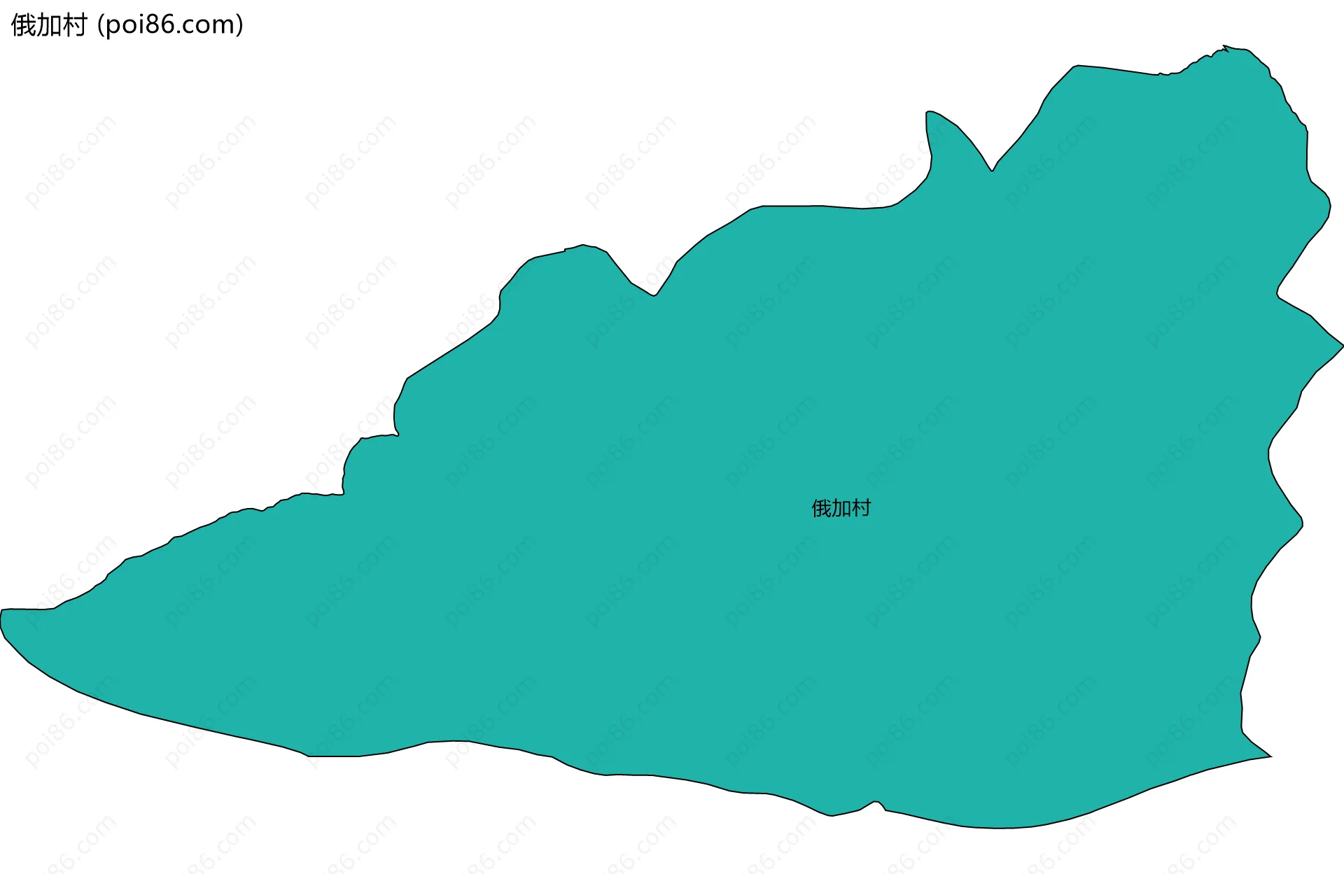 俄加村边界地图