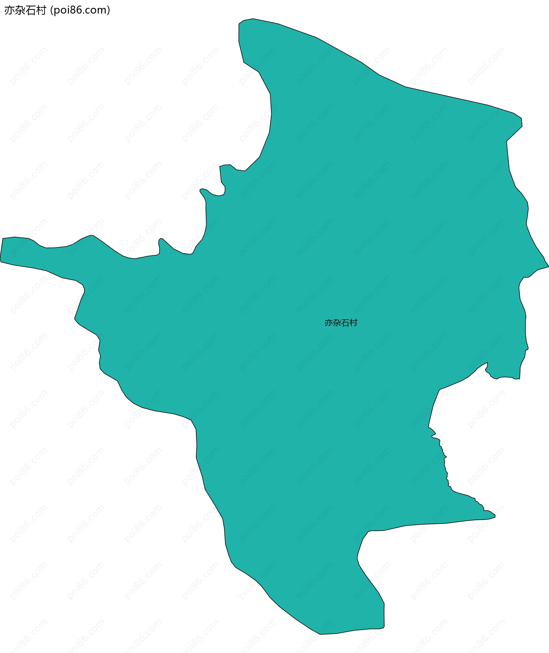 亦杂石村边界地图