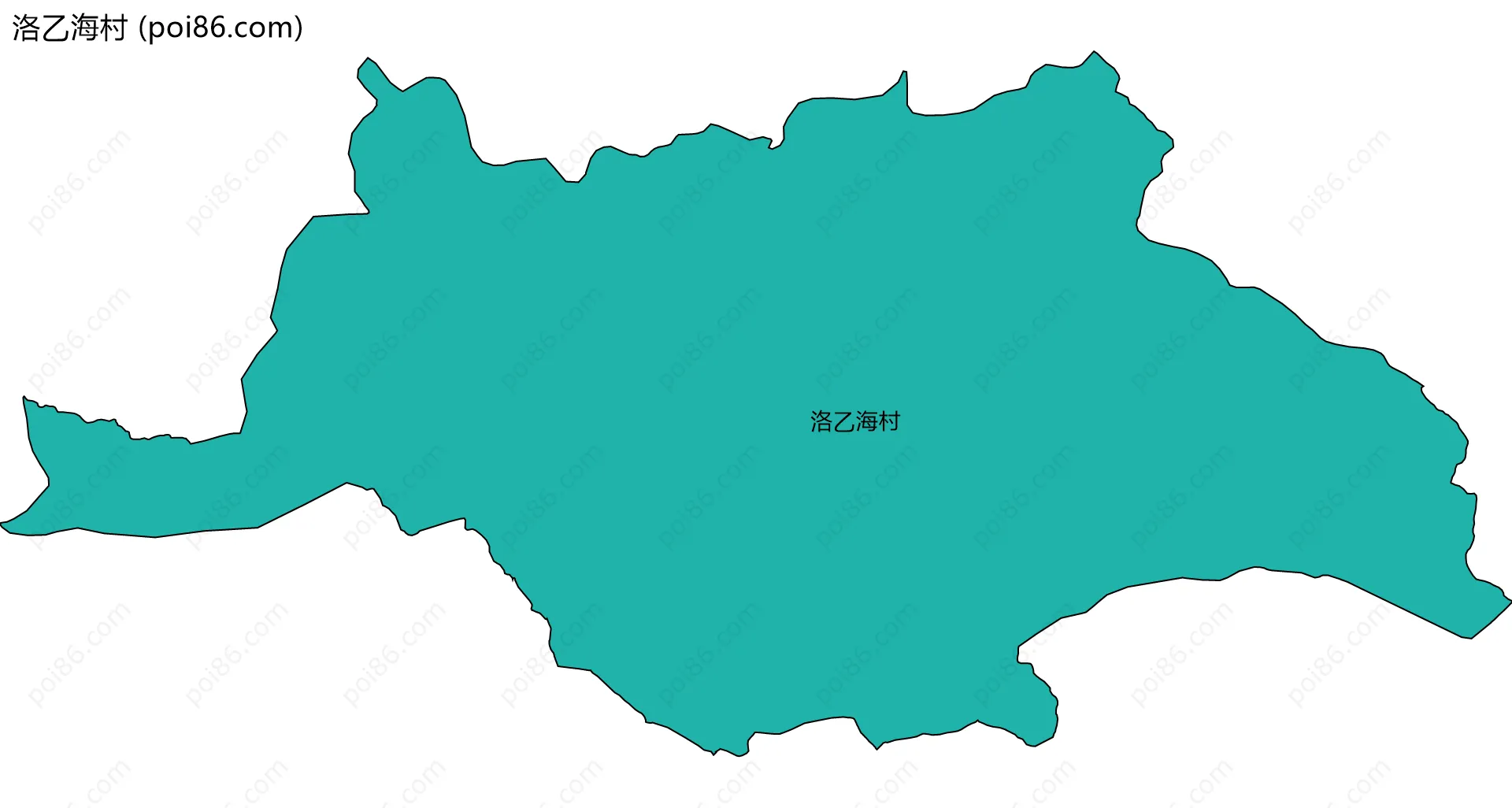 洛乙海村边界地图