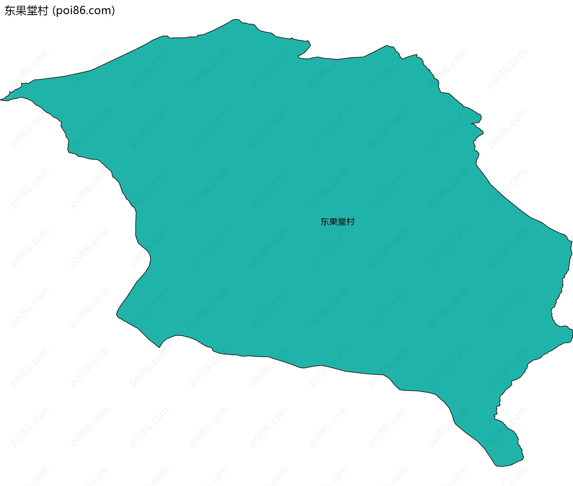 东果堂村边界地图