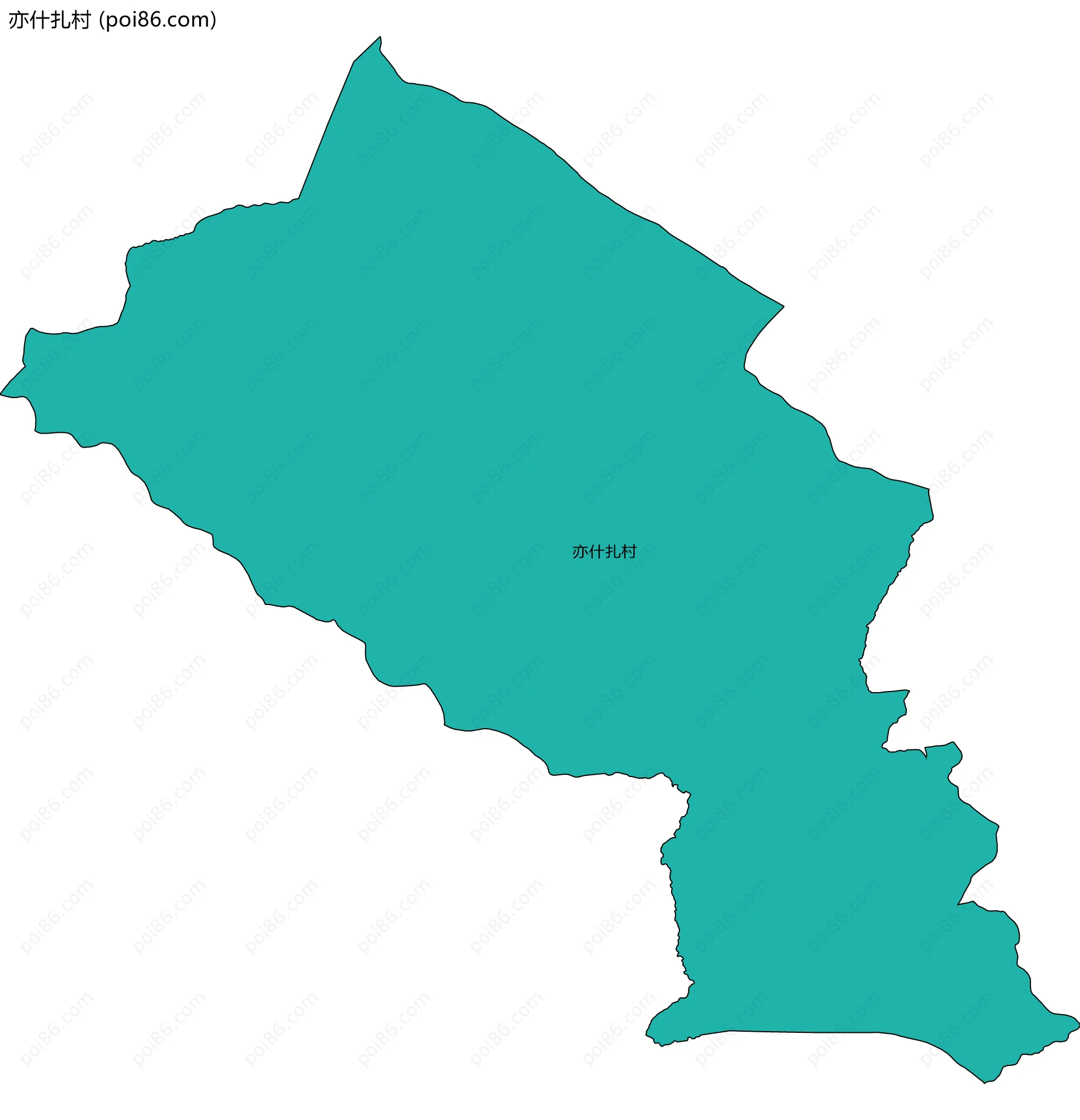 亦什扎村边界地图