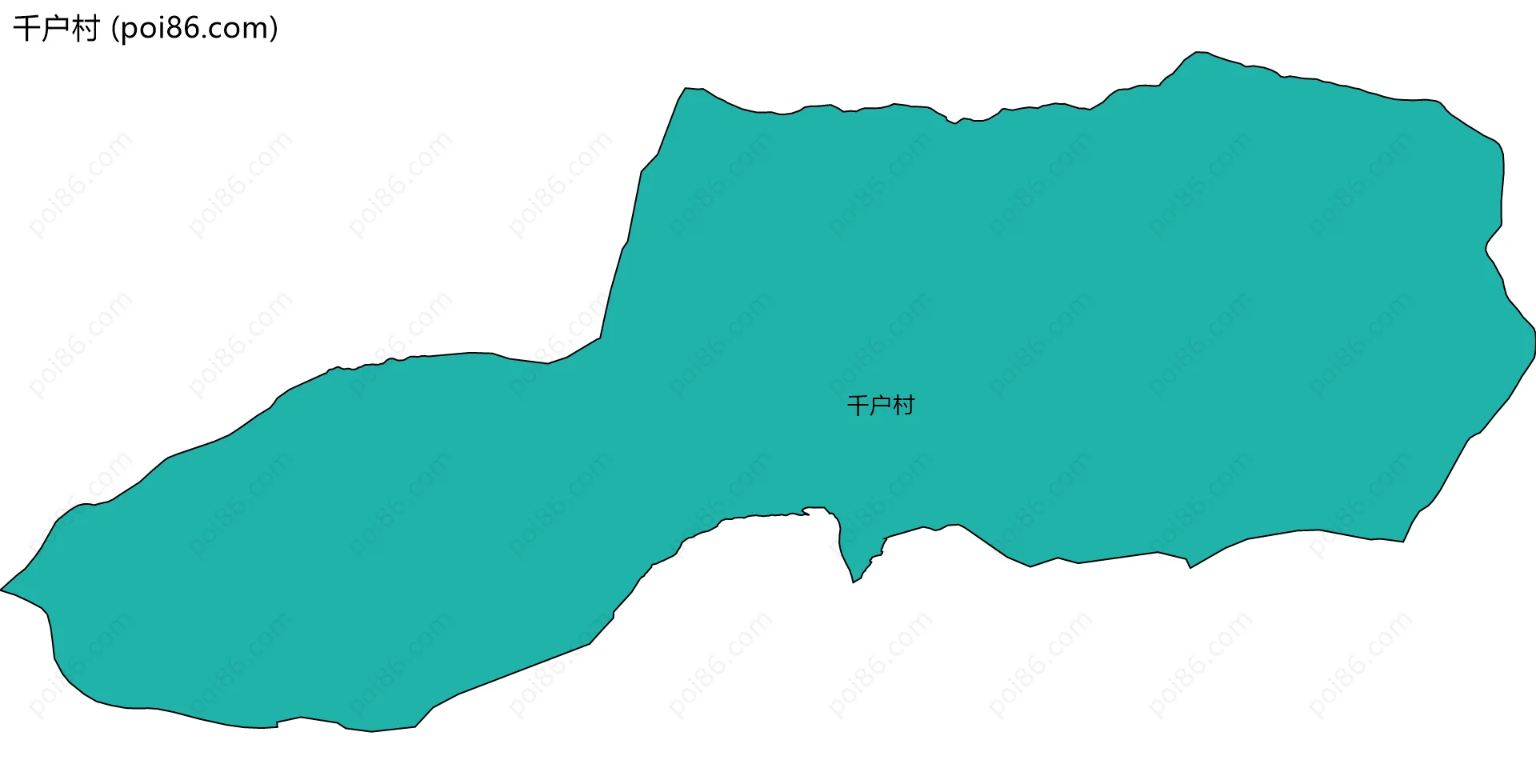 千户村边界地图