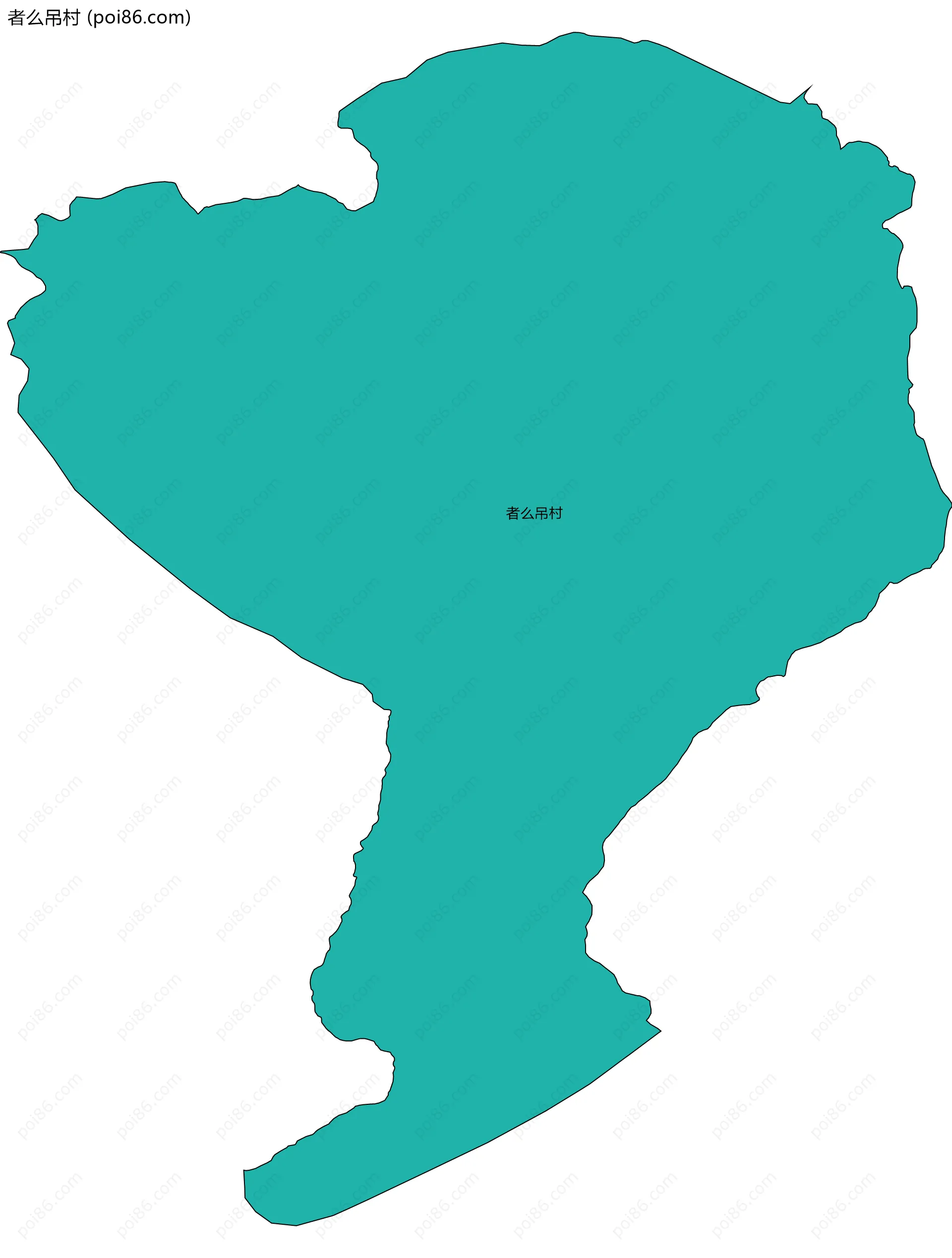 者么吊村边界地图