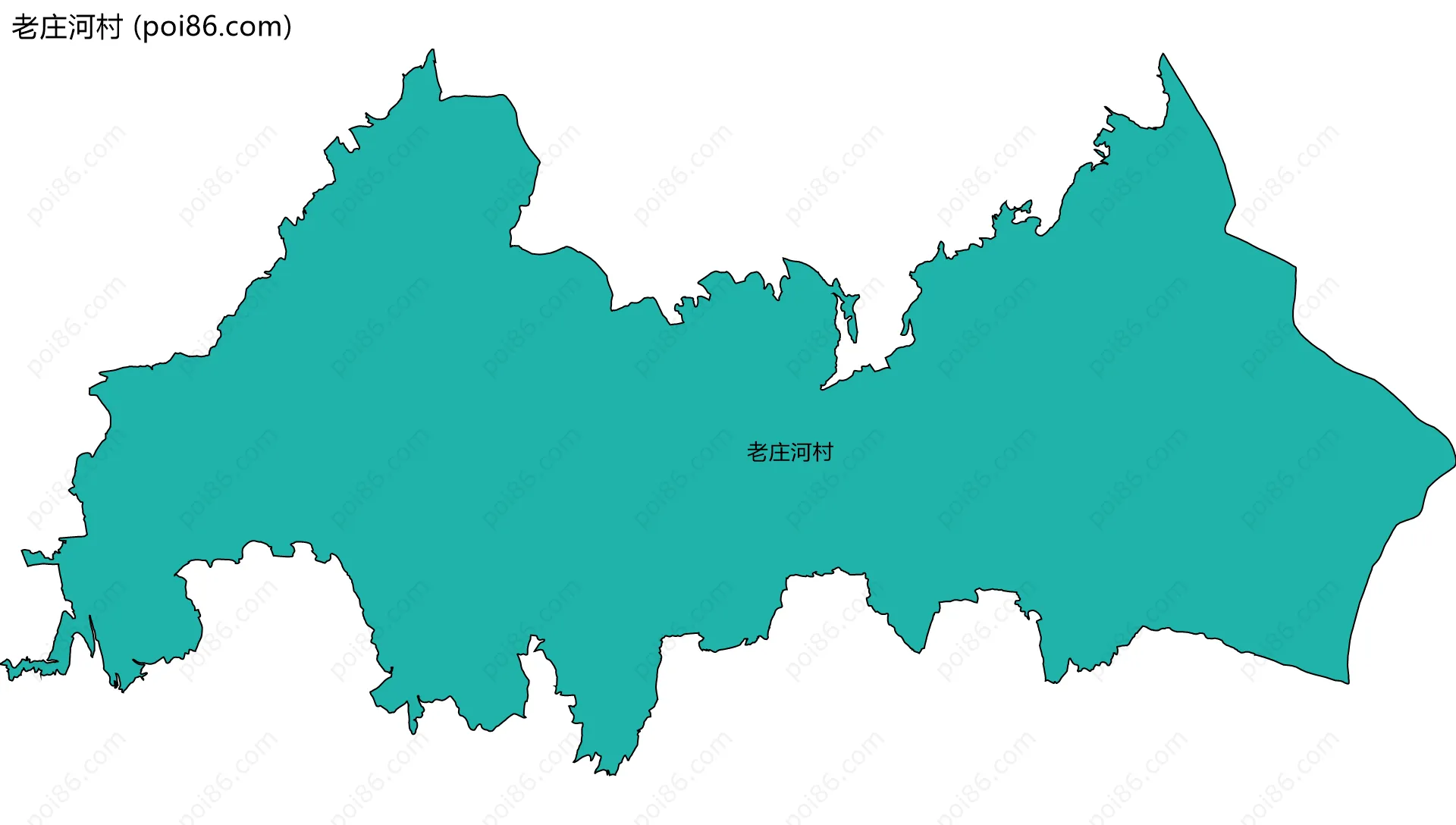 老庄河村边界地图