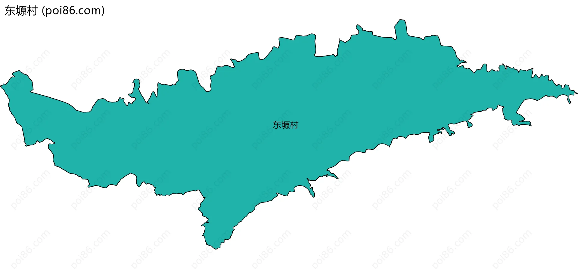 东塬村边界地图