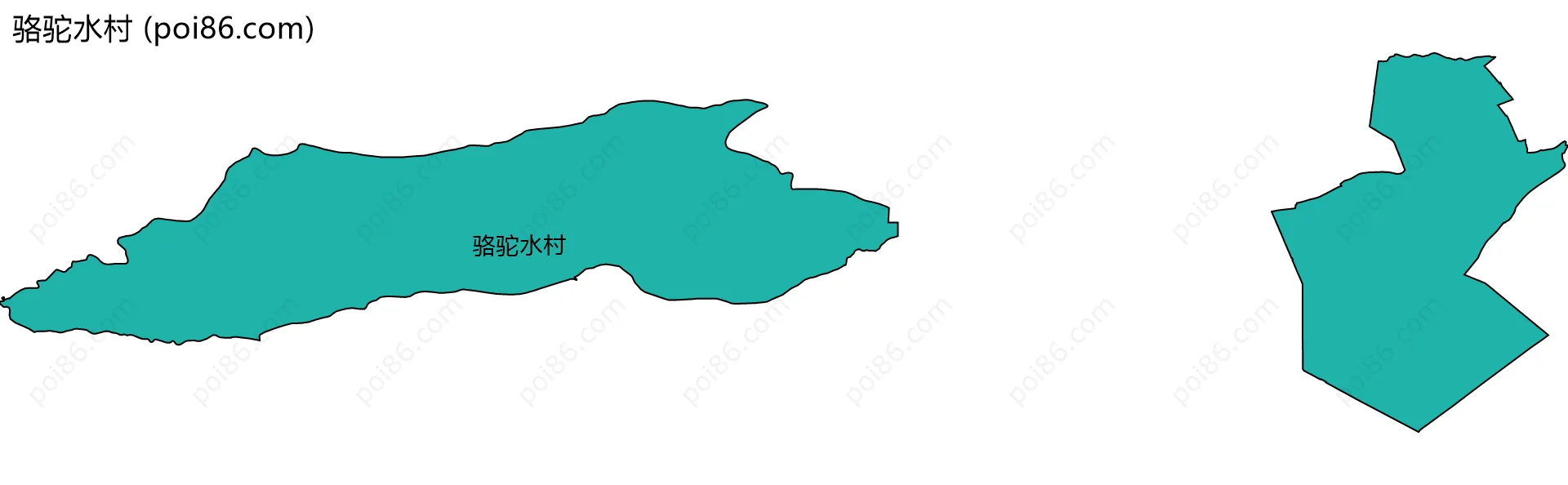 骆驼水村边界地图