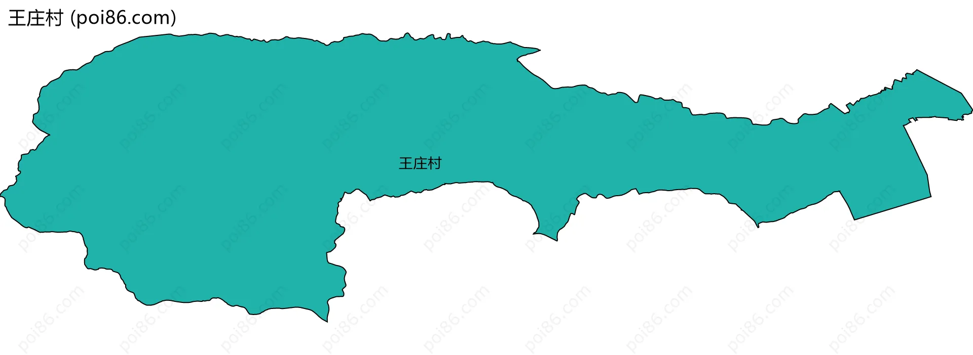王庄村边界地图