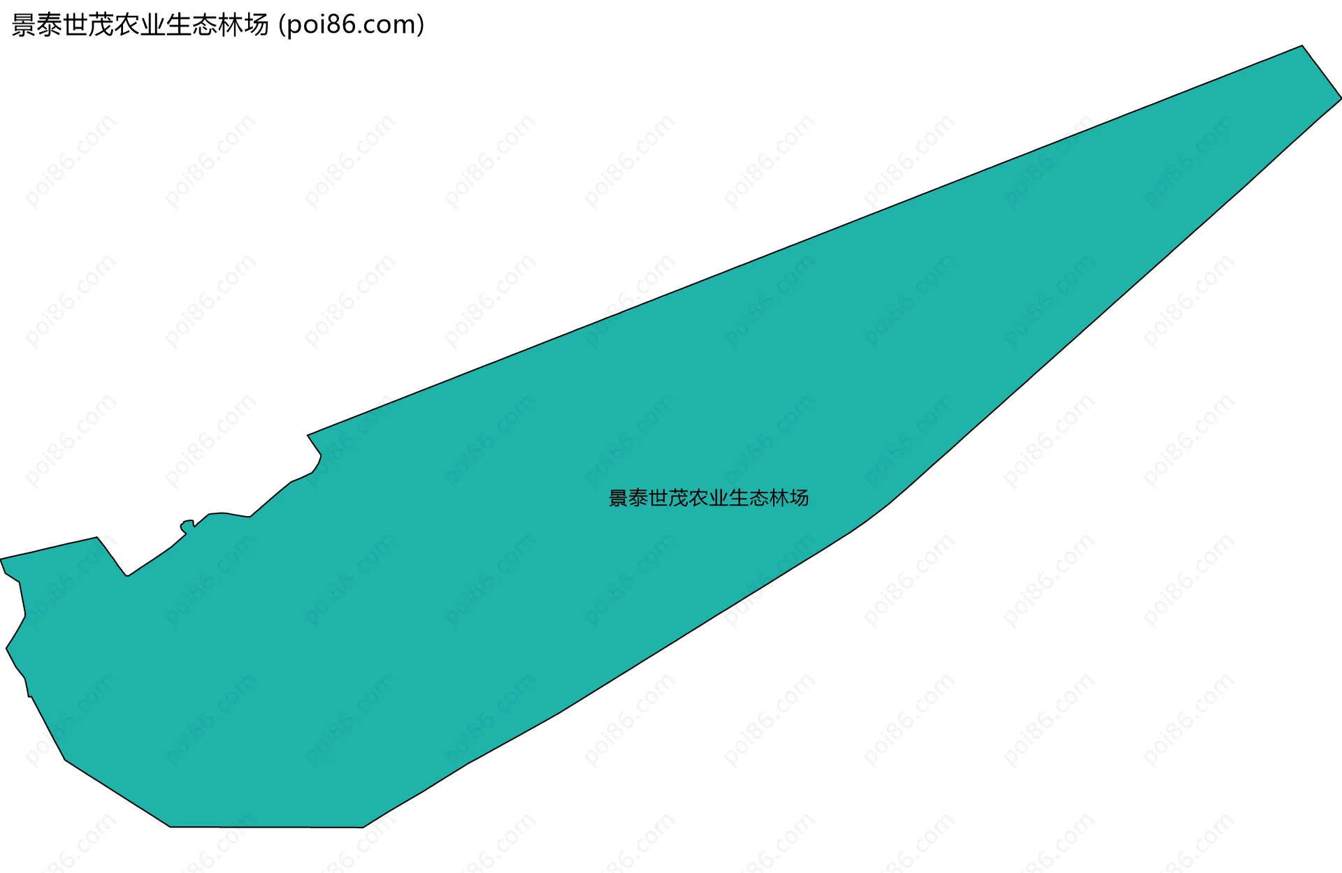 景泰世茂农业生态林场边界地图