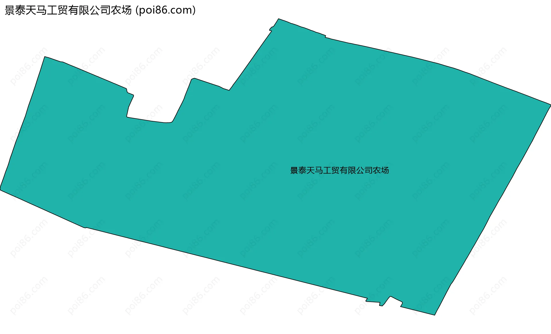 景泰天马工贸有限公司农场边界地图