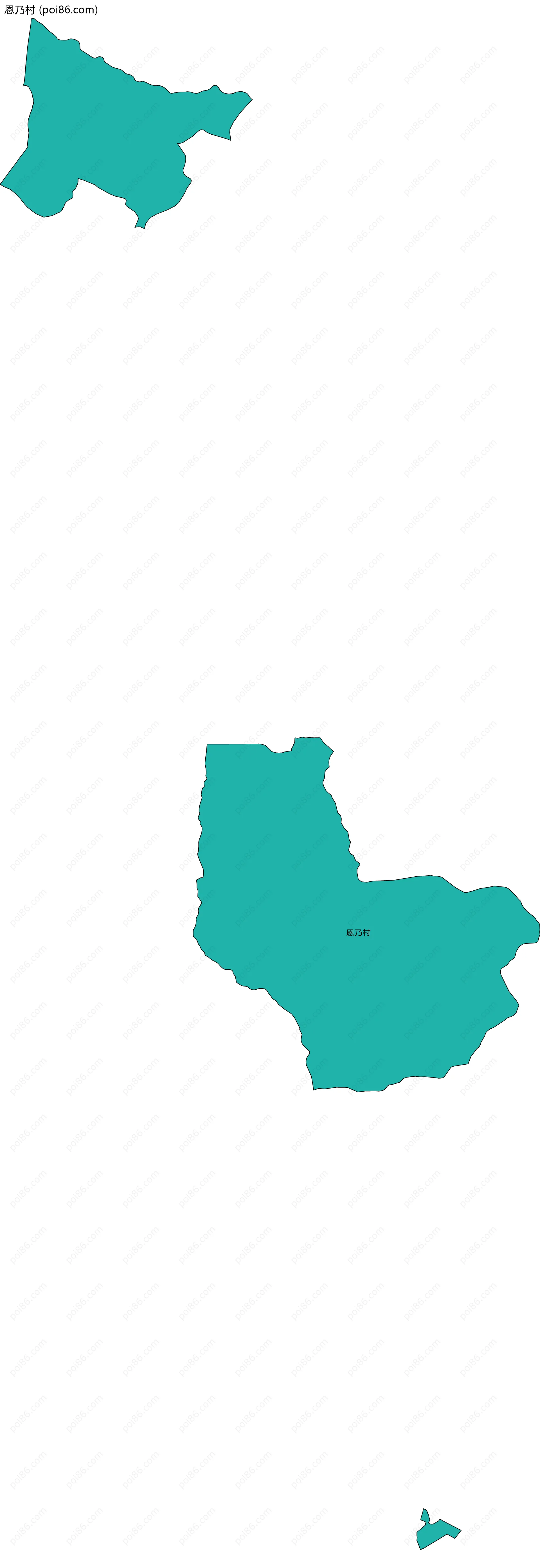 恩乃村边界地图