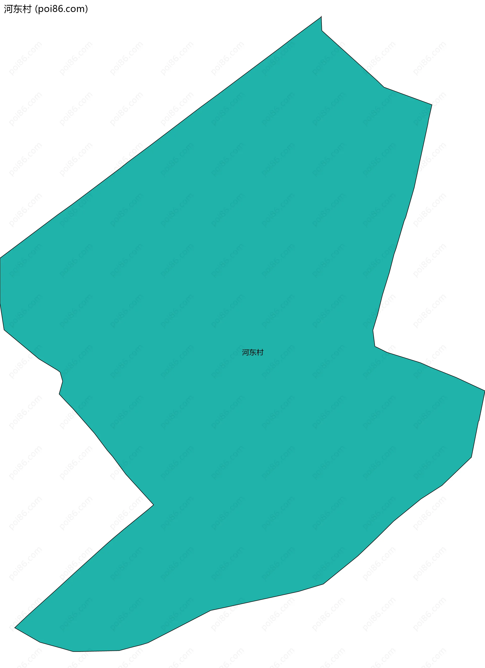 河东村边界地图