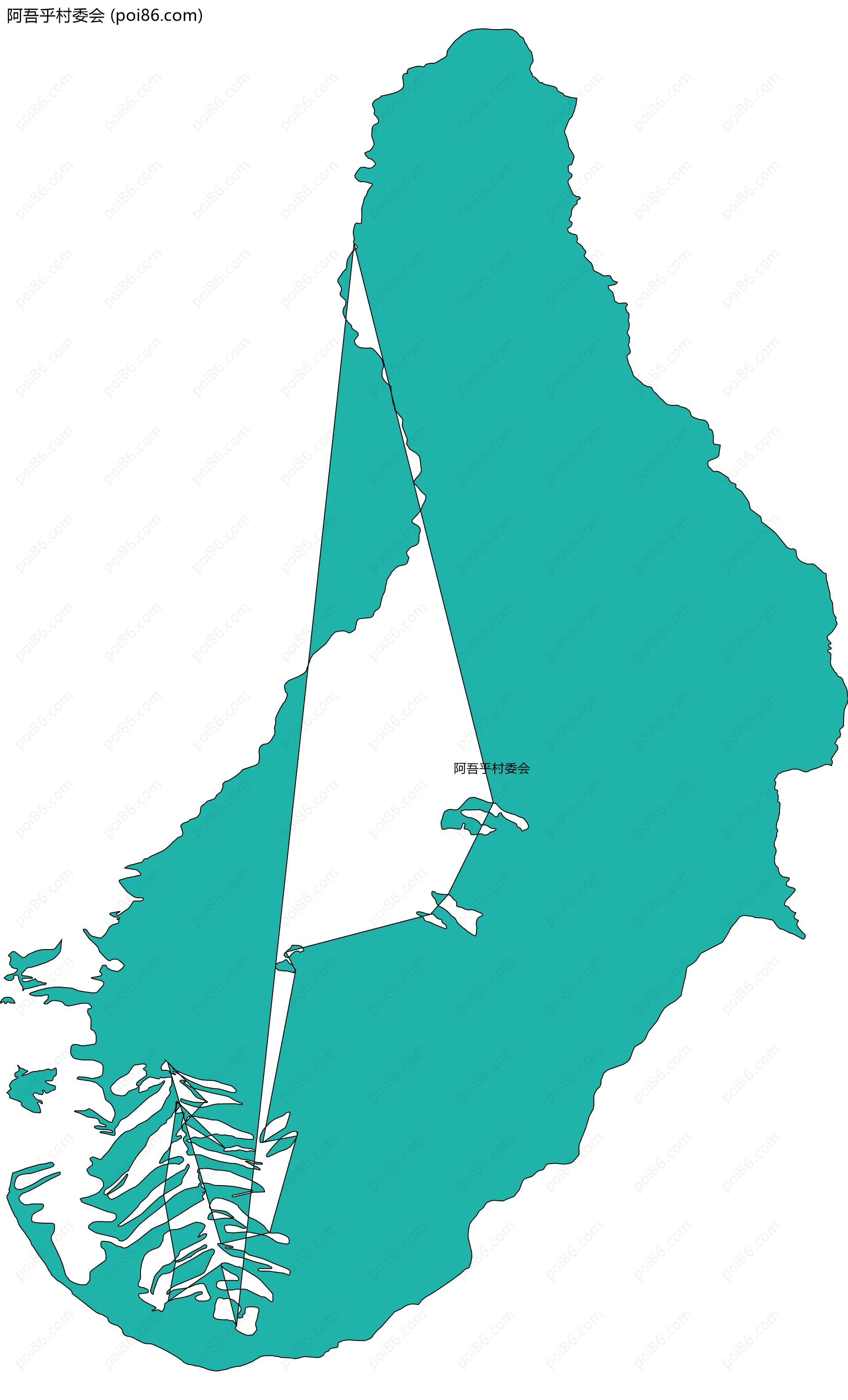 阿吾乎村委会边界地图