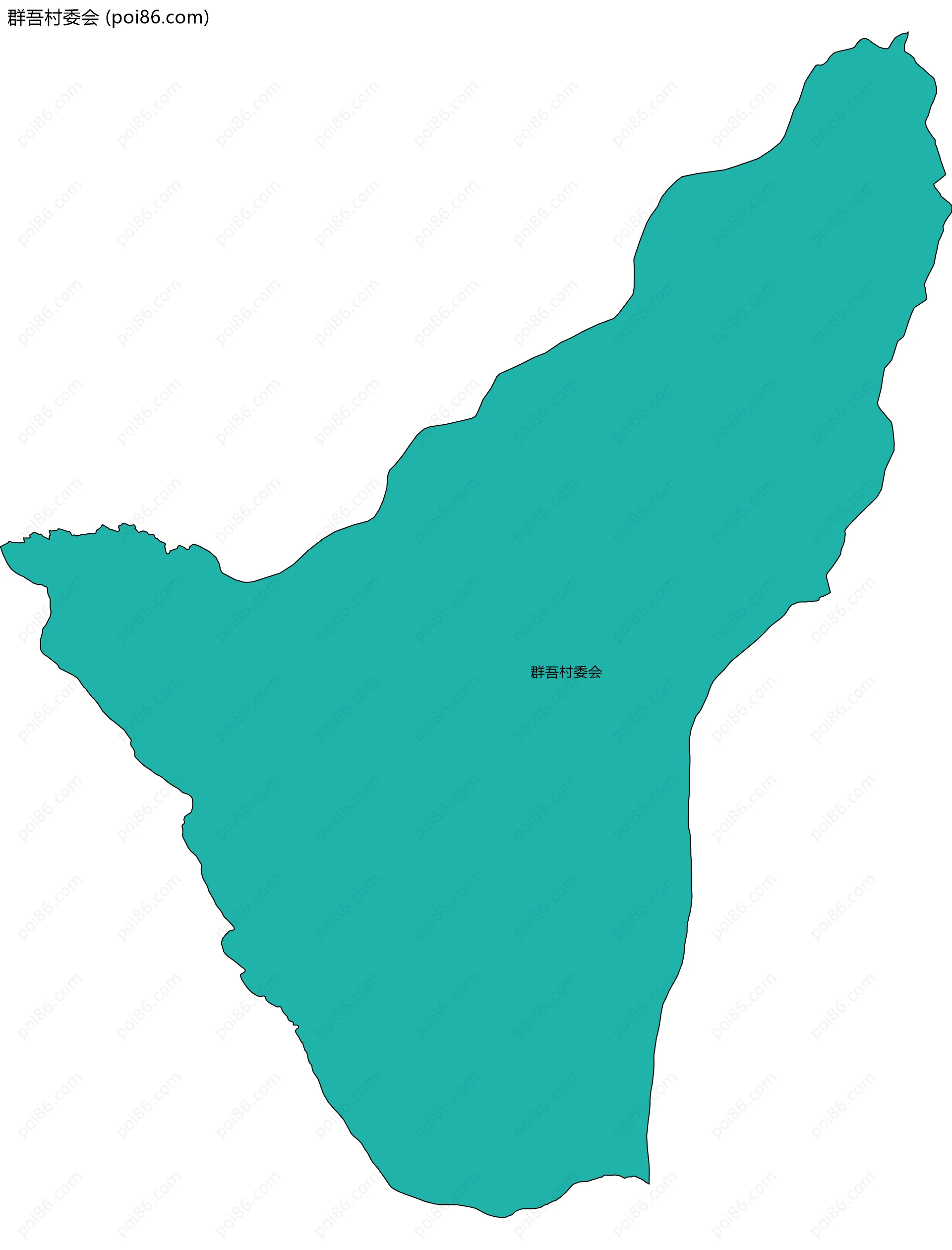 群吾村委会边界地图
