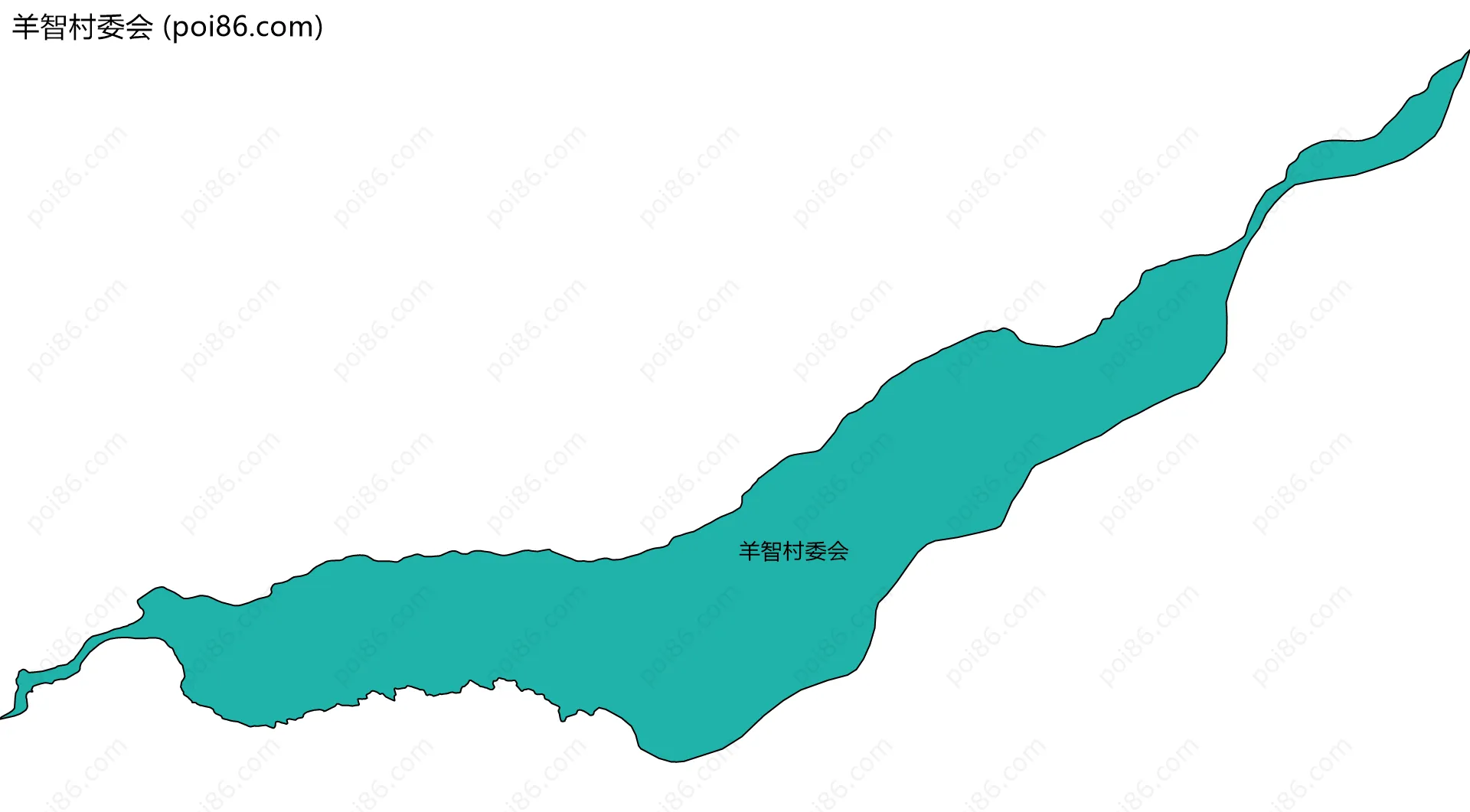 羊智村委会边界地图