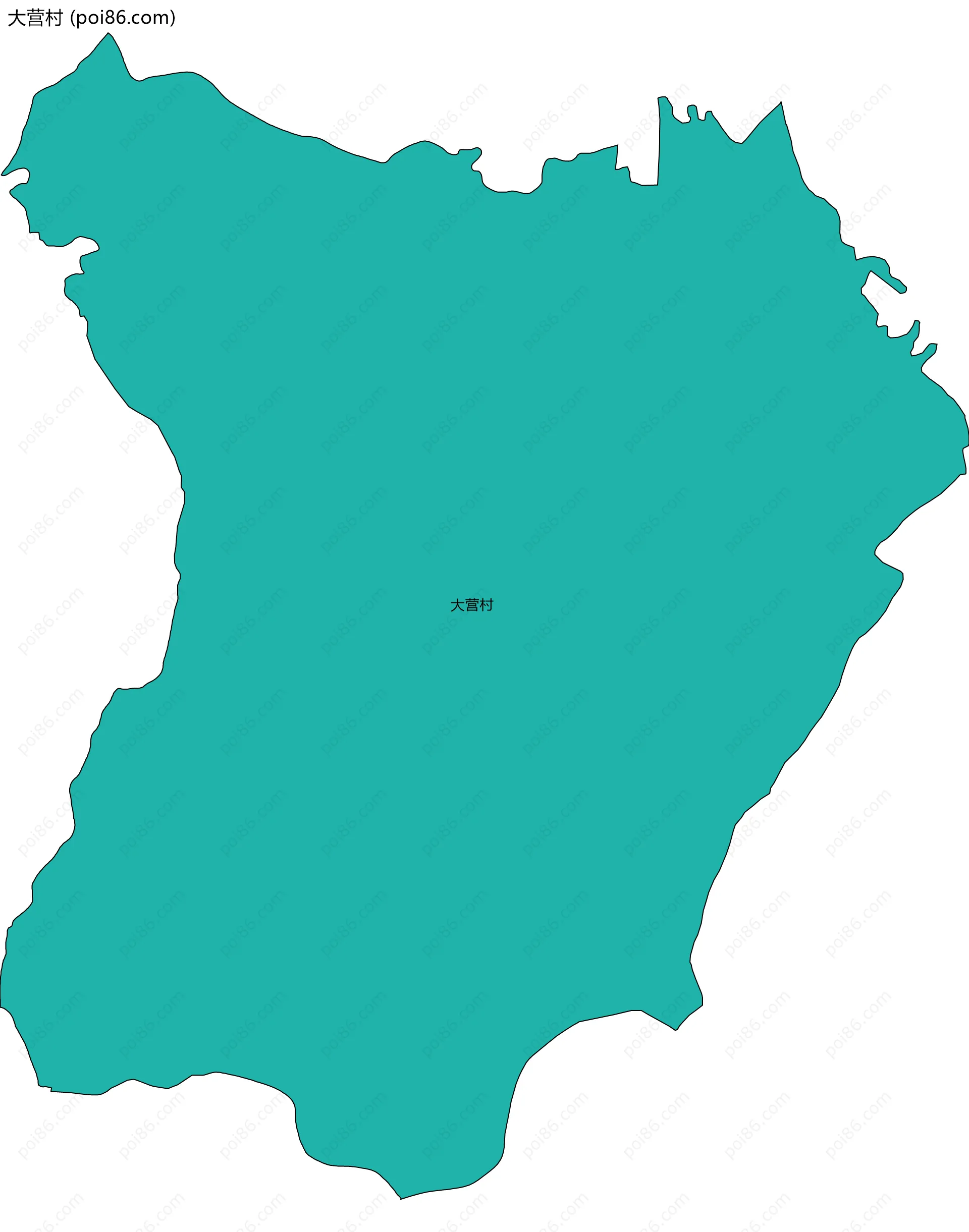 大营村边界地图