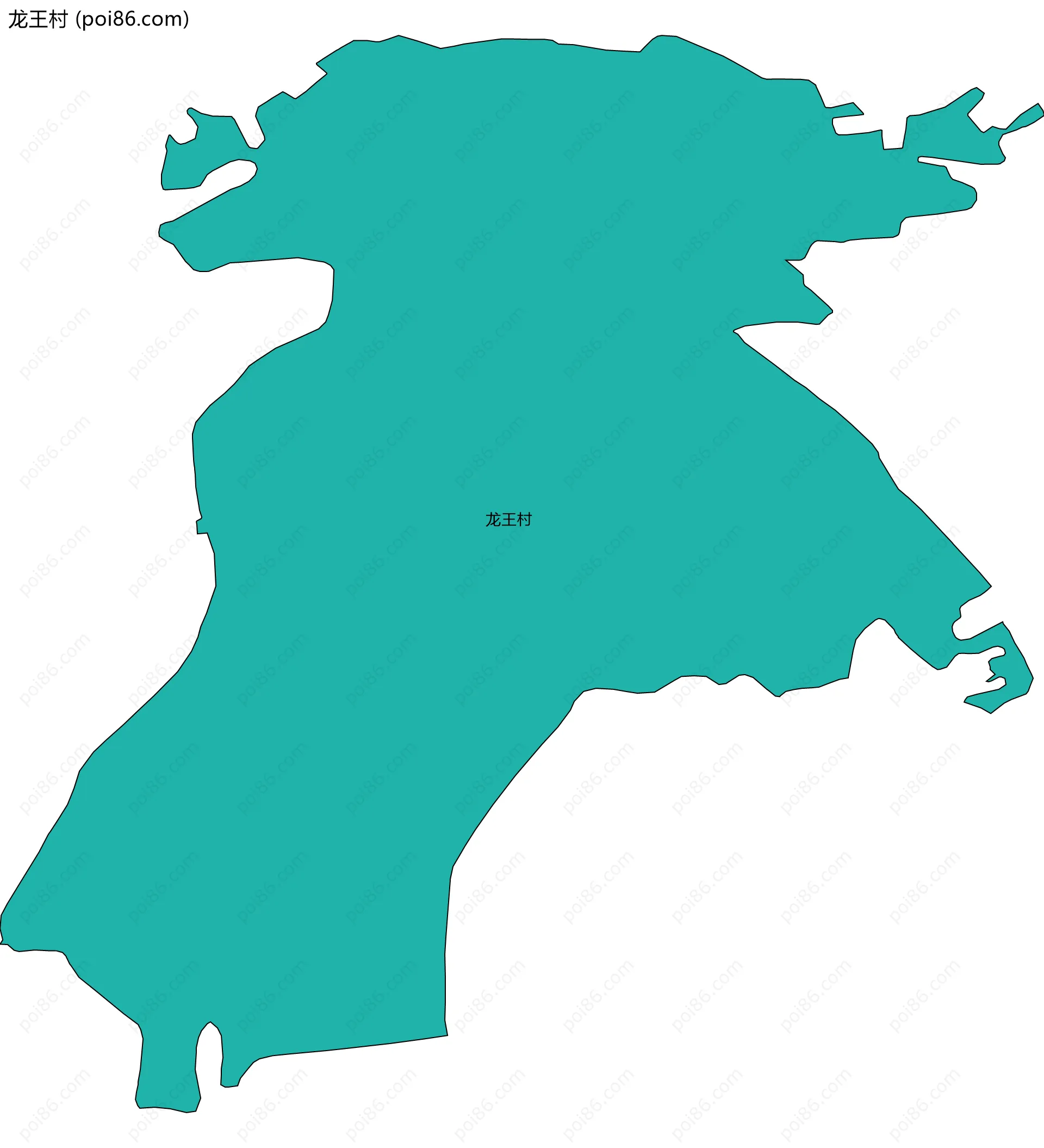 龙王村边界地图