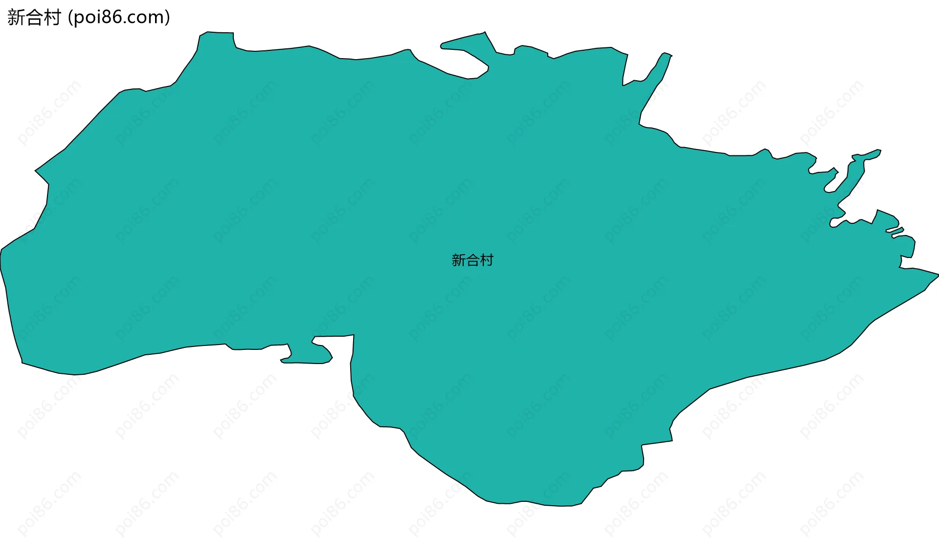 新合村边界地图