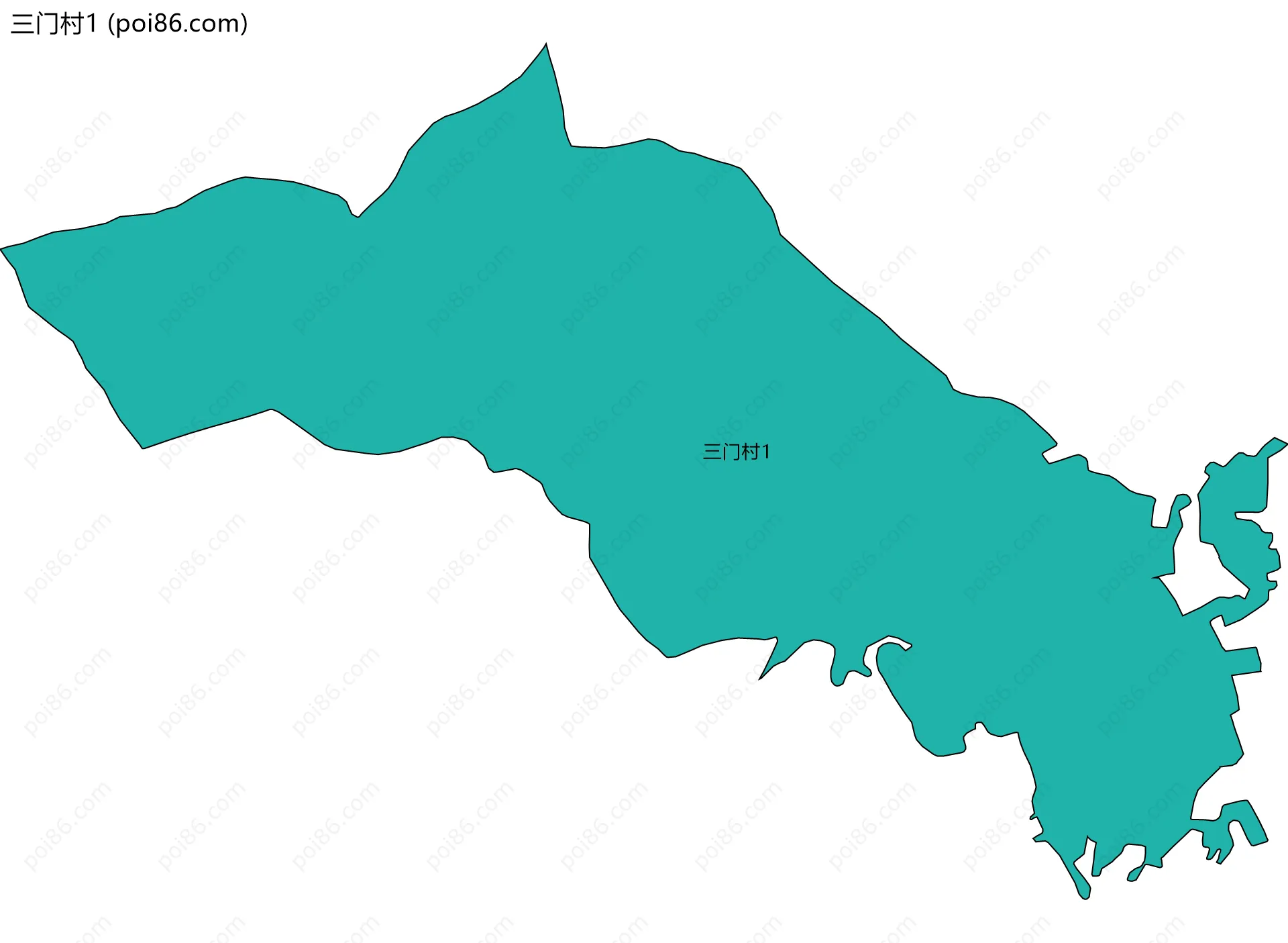 三门村1边界地图