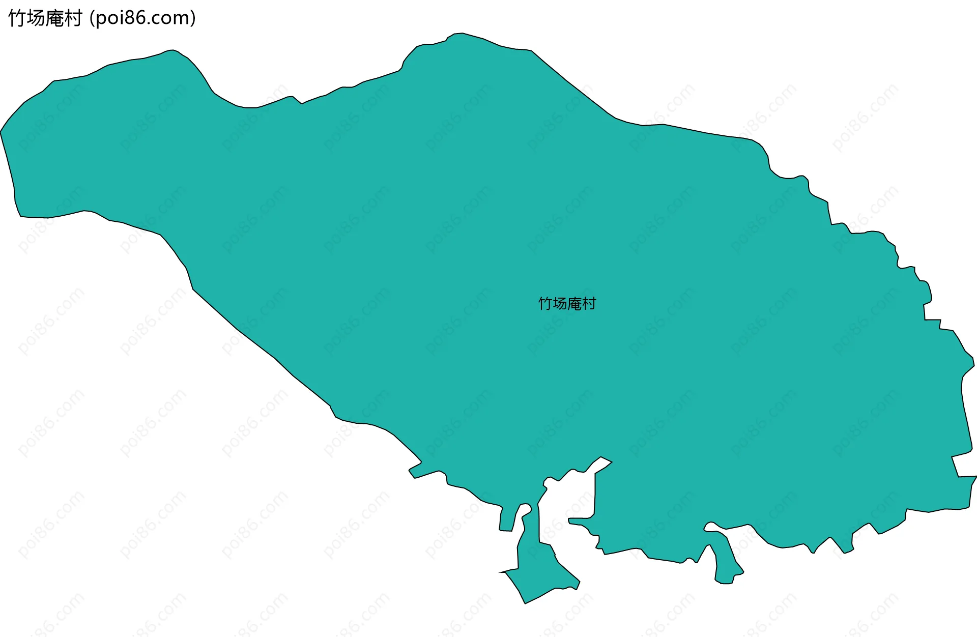竹场庵村边界地图