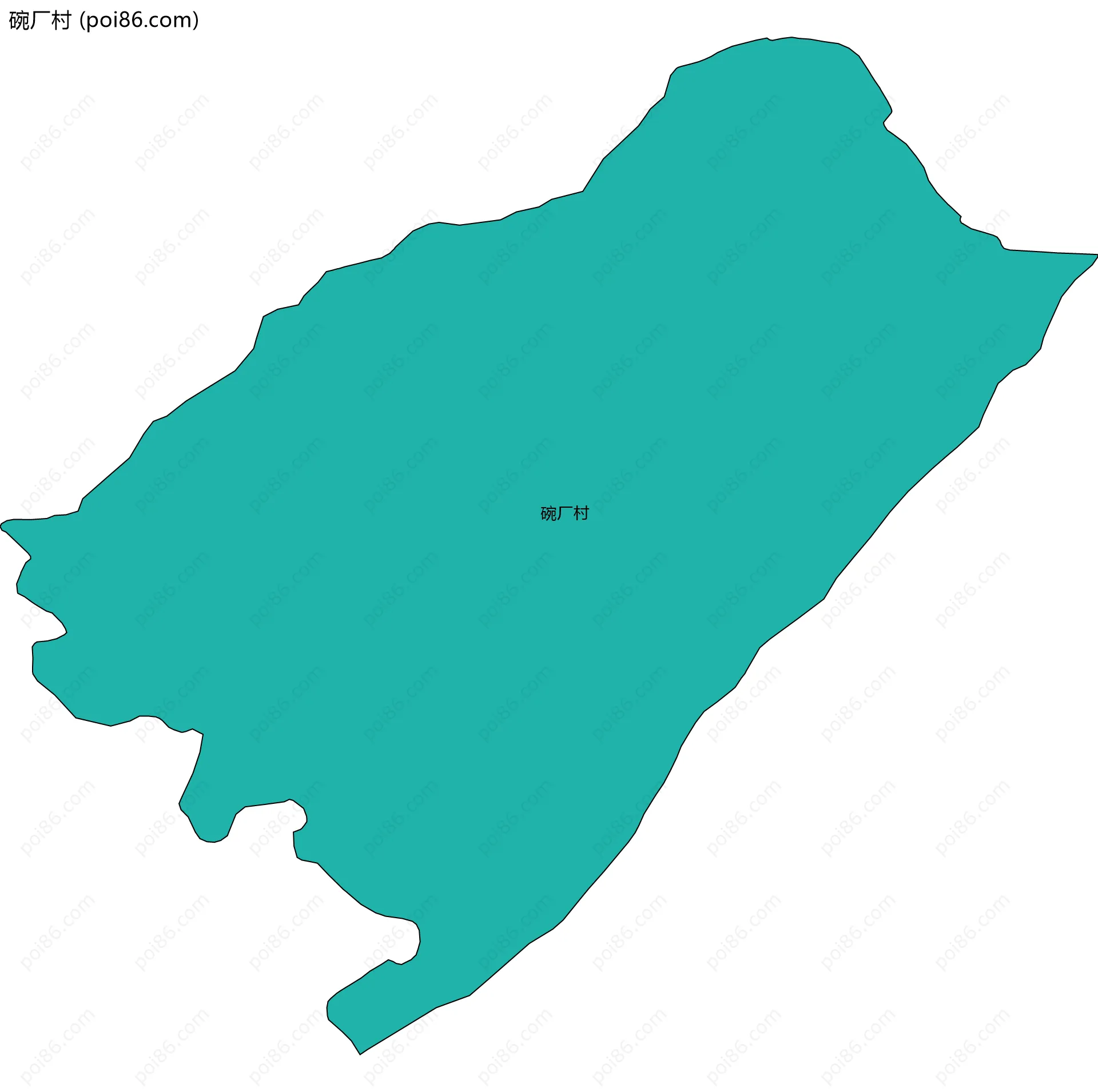 碗厂村边界地图