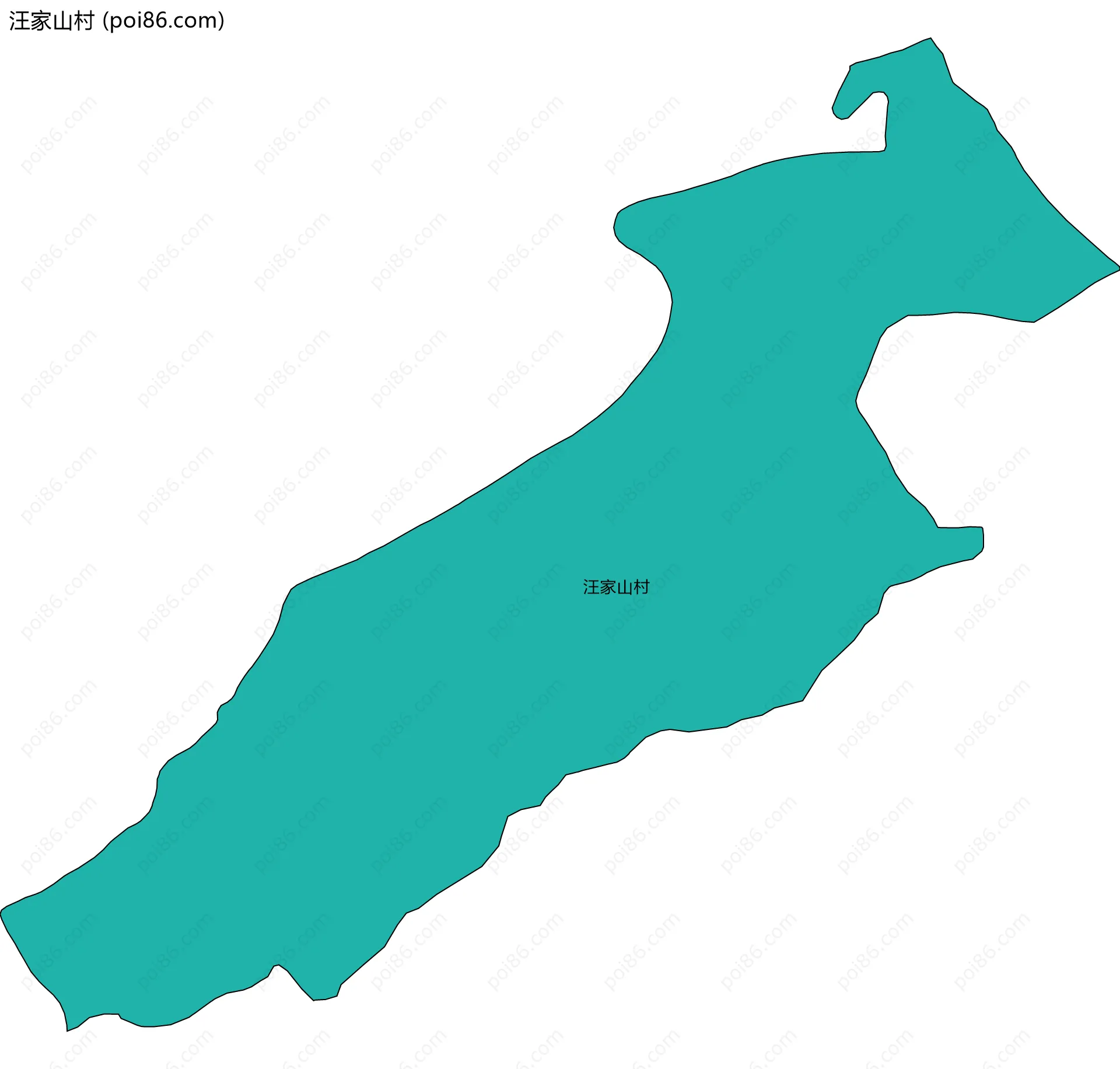 汪家山村边界地图