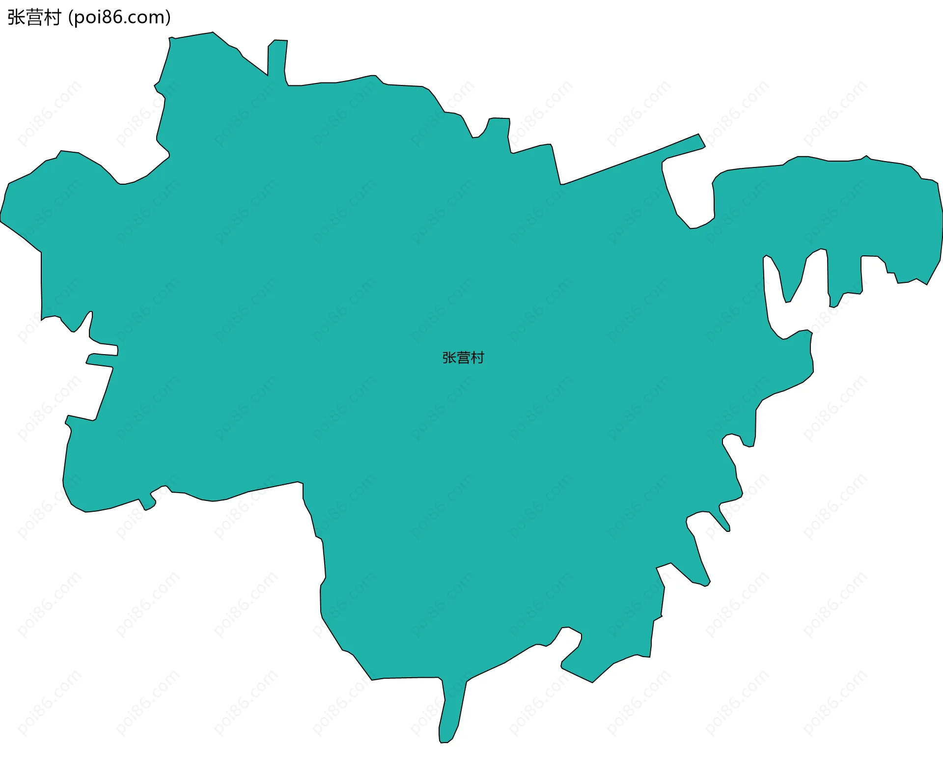 张营村边界地图