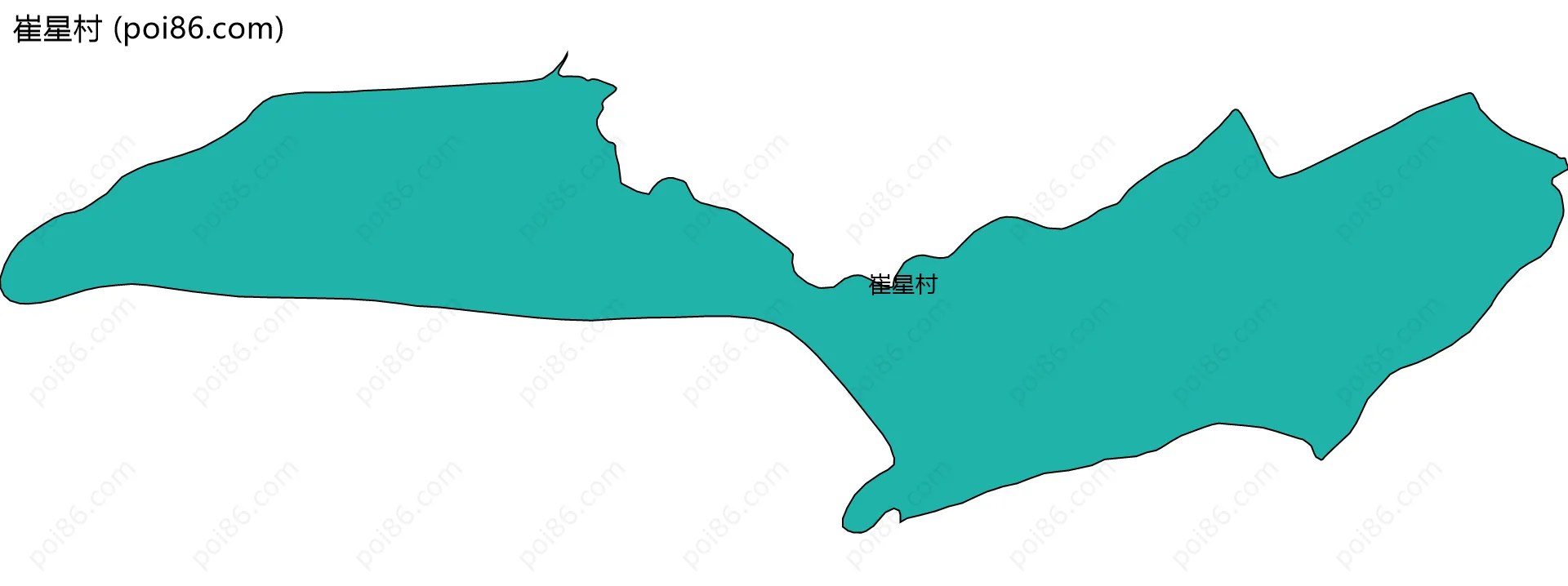 崔星村边界地图
