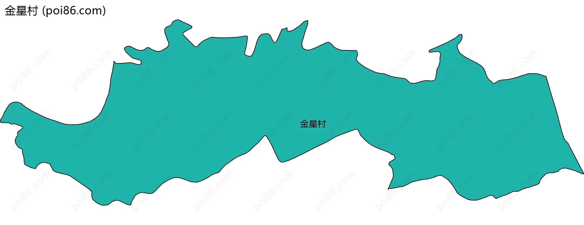 金星村边界地图