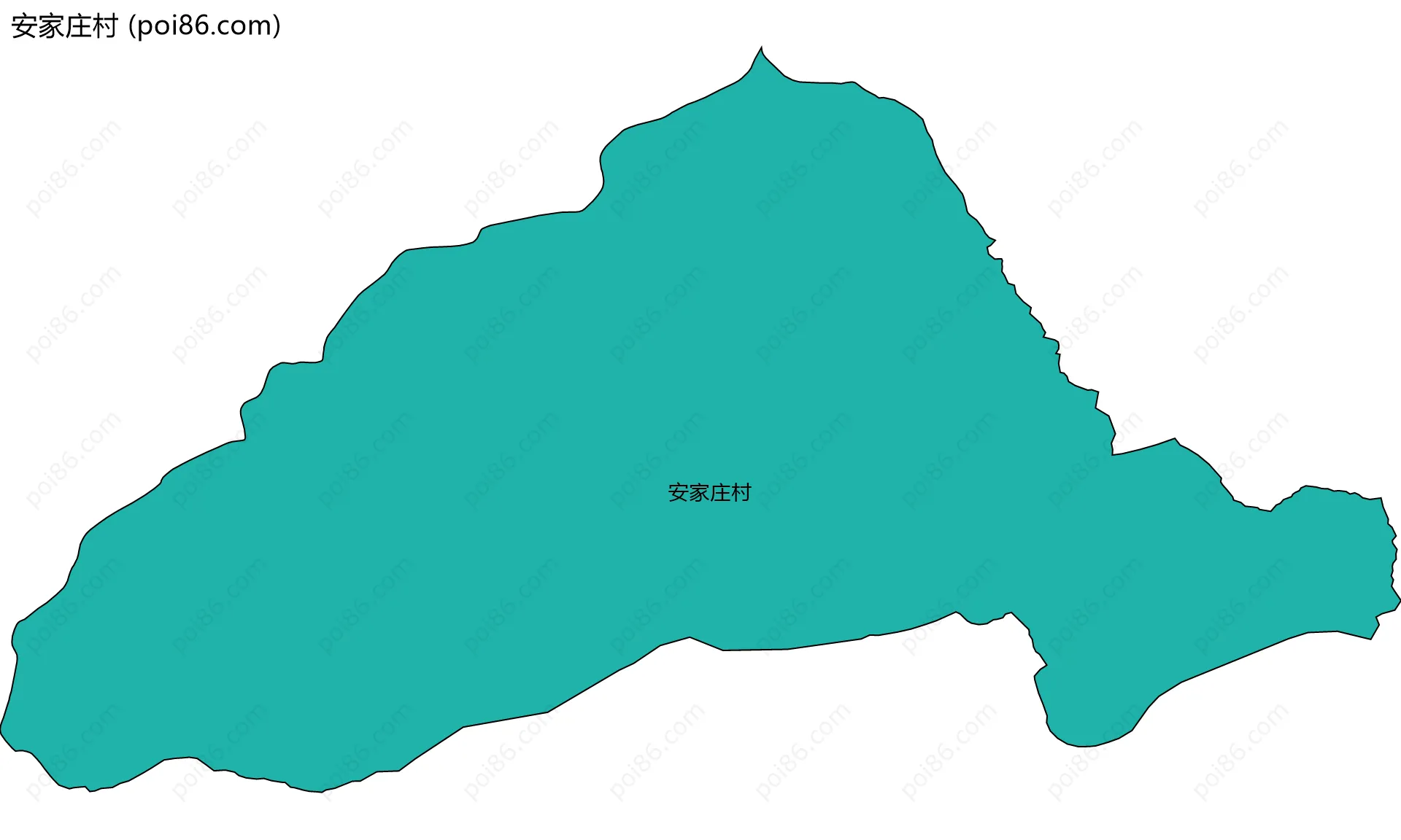 安家庄村边界地图