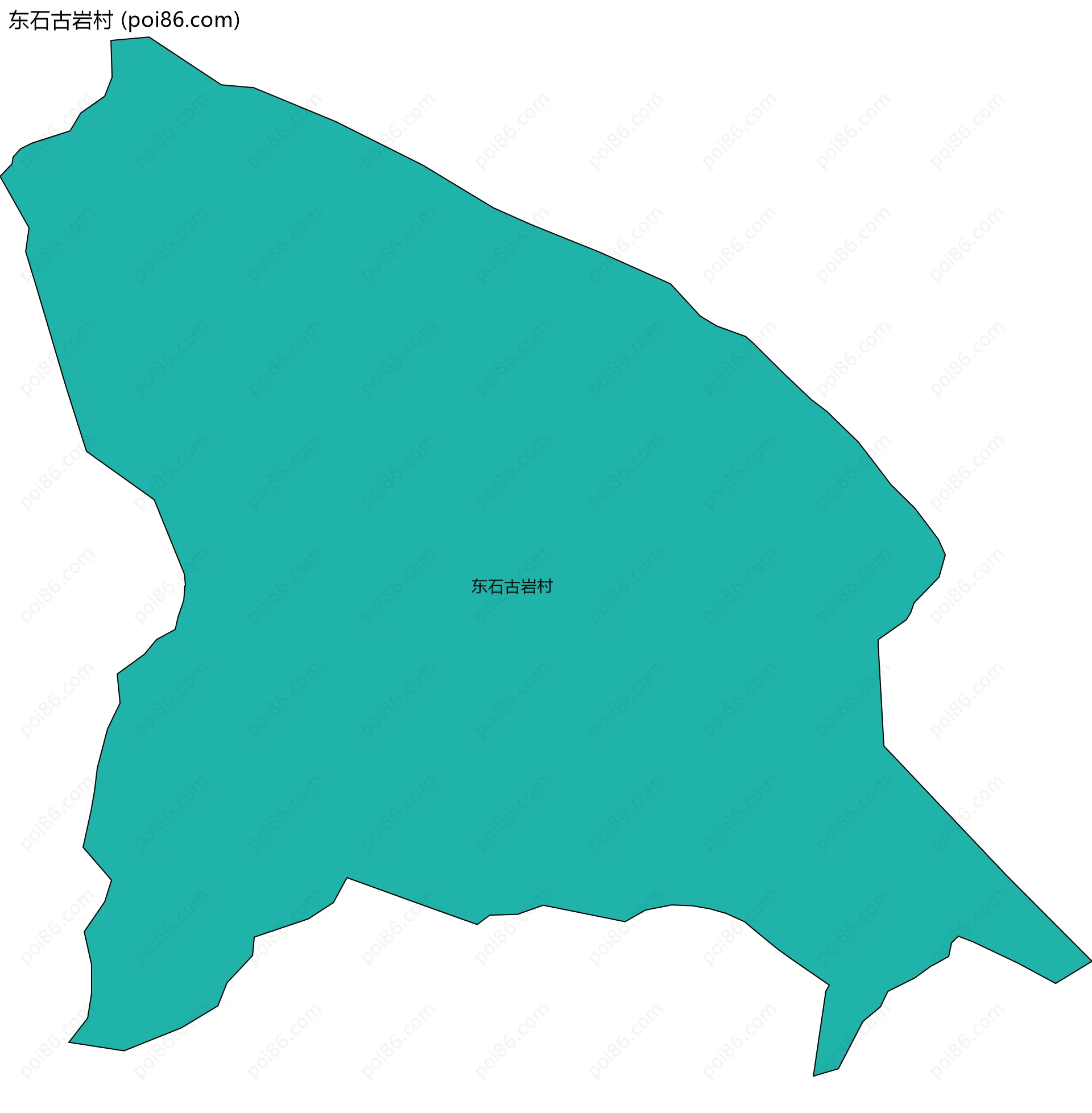 东石古岩村边界地图