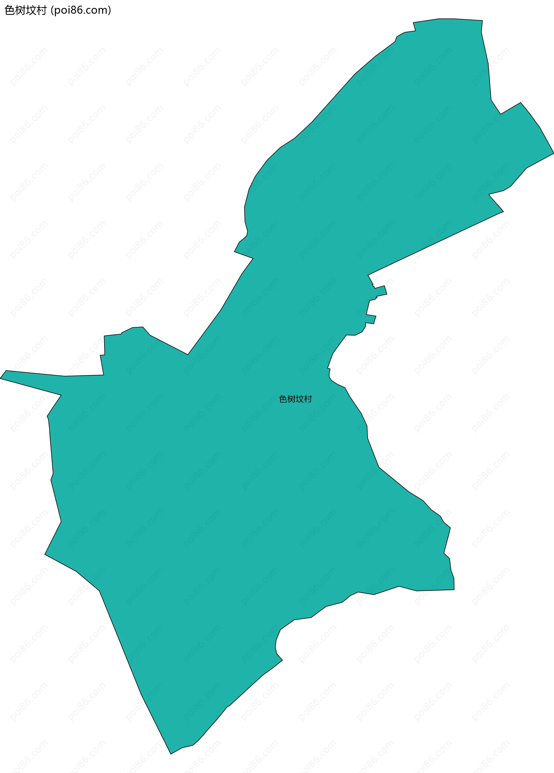 色树坟村边界地图